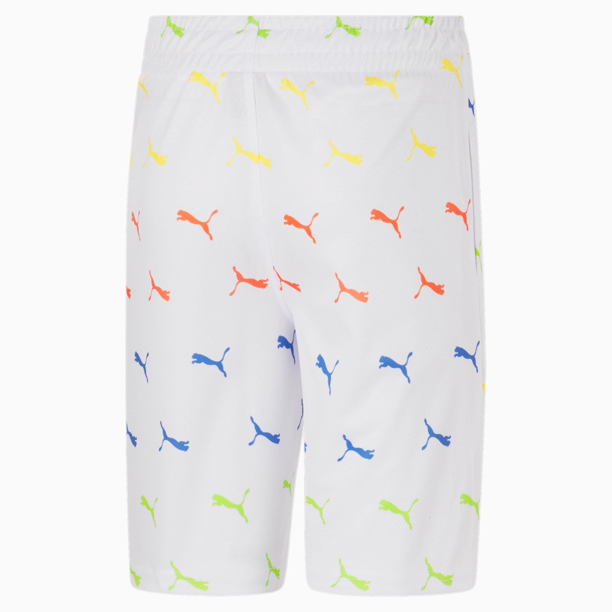 Puma shorts store kids white