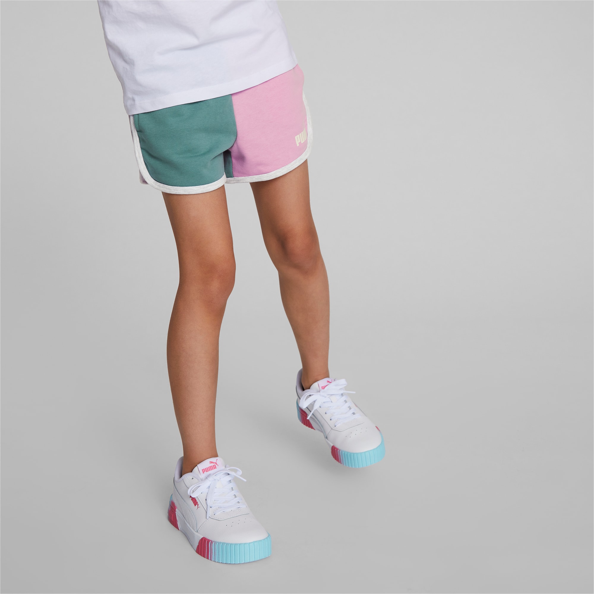 Puma shorts kids pink top