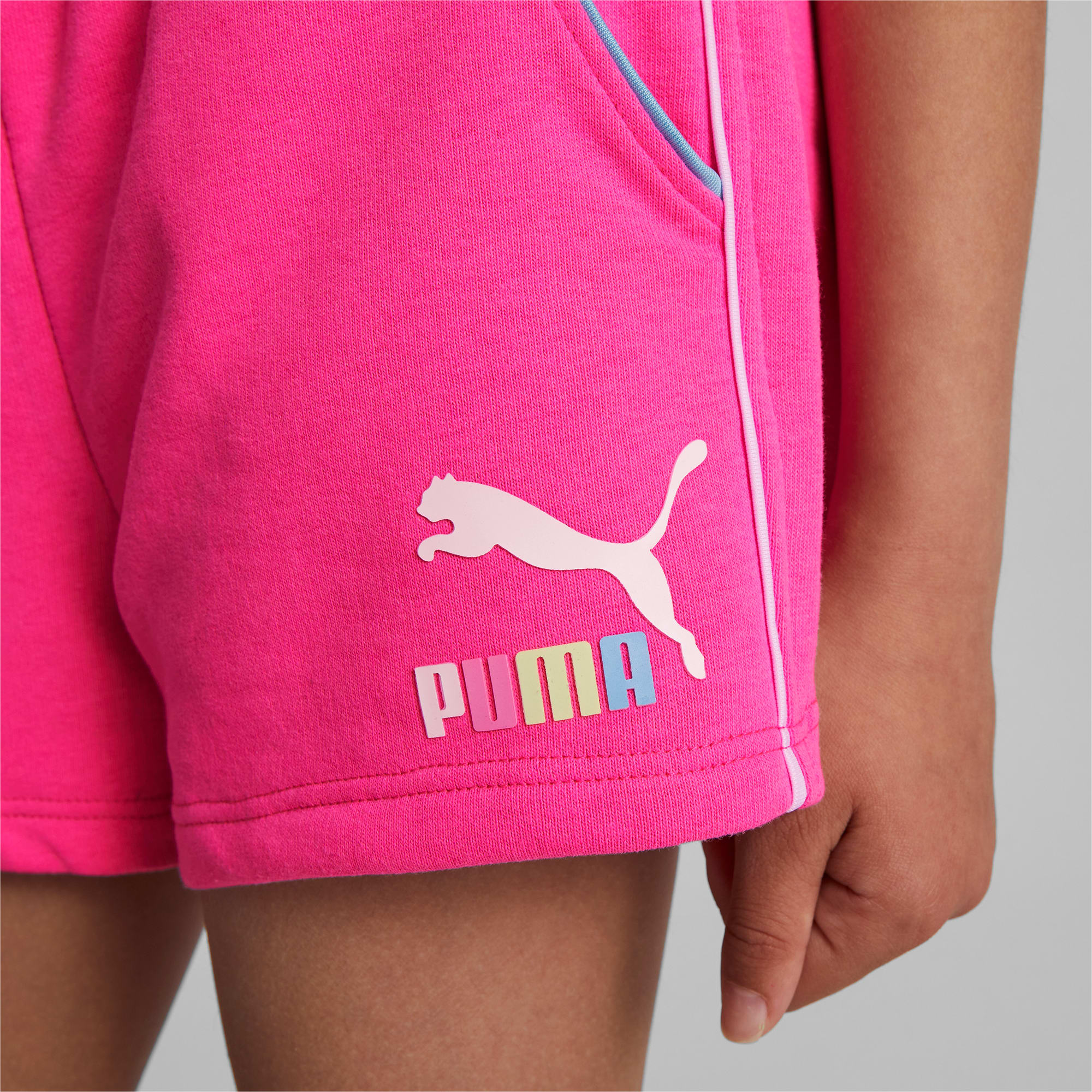 Puma shorts kids pink top