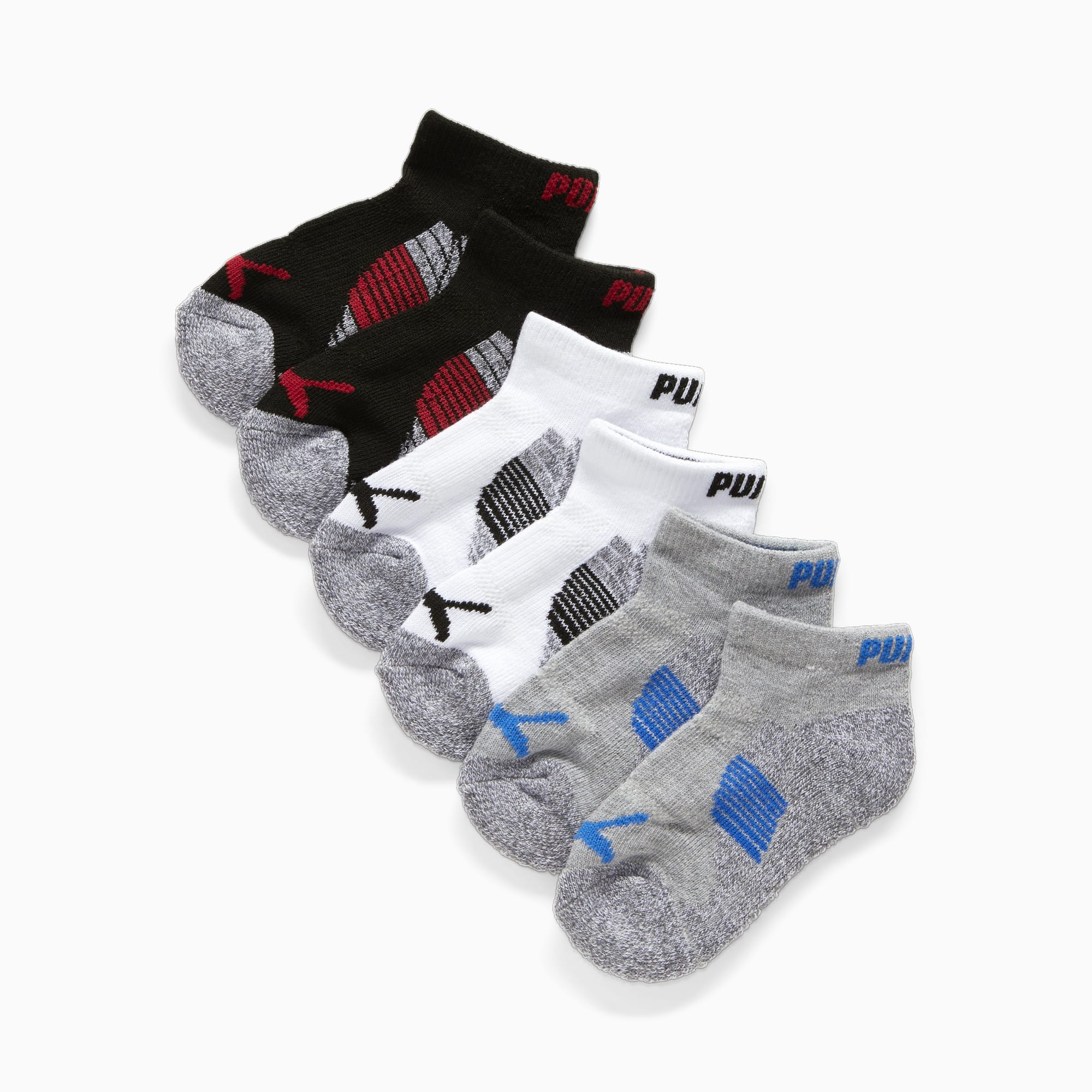 3 pares de calcetines altos para niño Puma Junior Crew Sock 3P 907958  Grey/White/Black 03