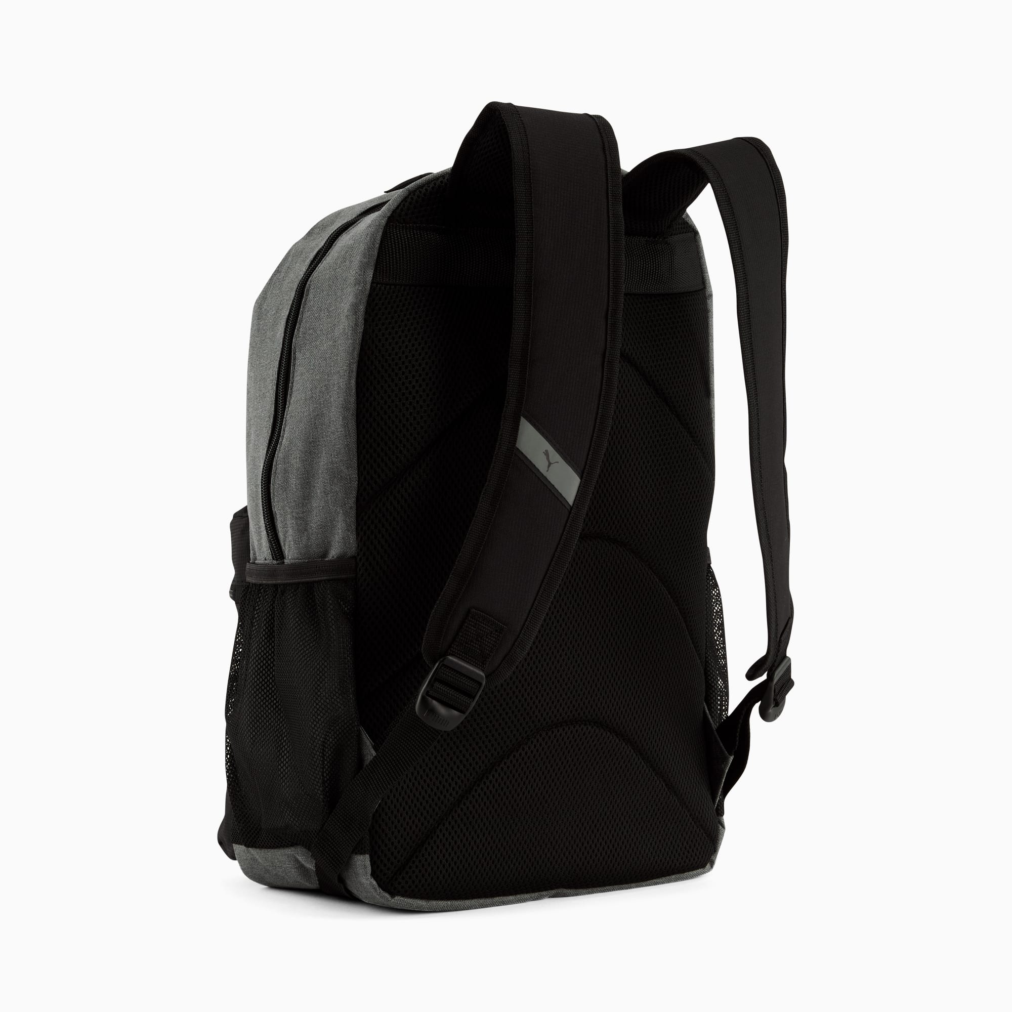 PUMA Meridian mochila para niños, Meridian Mochila, Negro Heather/Lotus