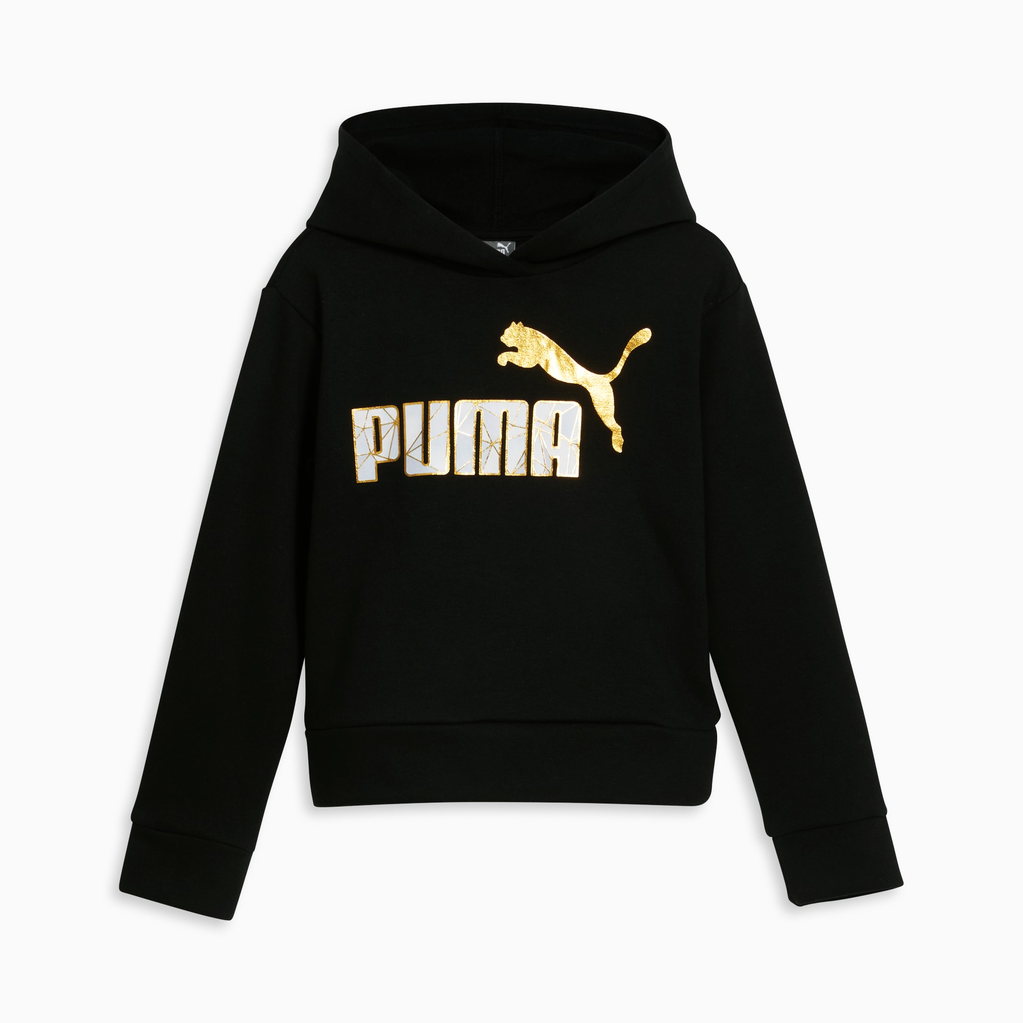 White and gold puma hoodie 2025