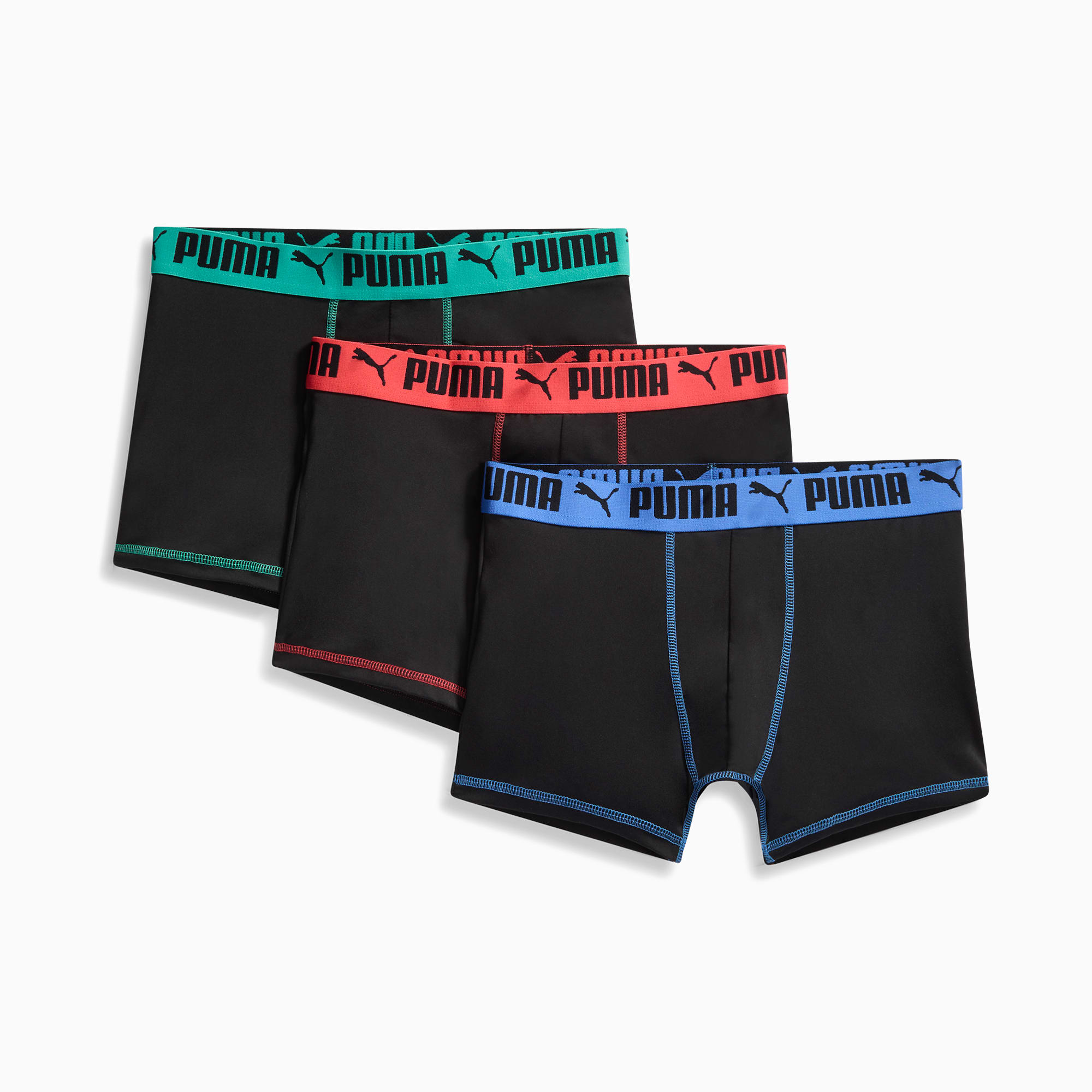 PUMA Paquete de 3 calzoncillos tipo bóxer Performance para hombre