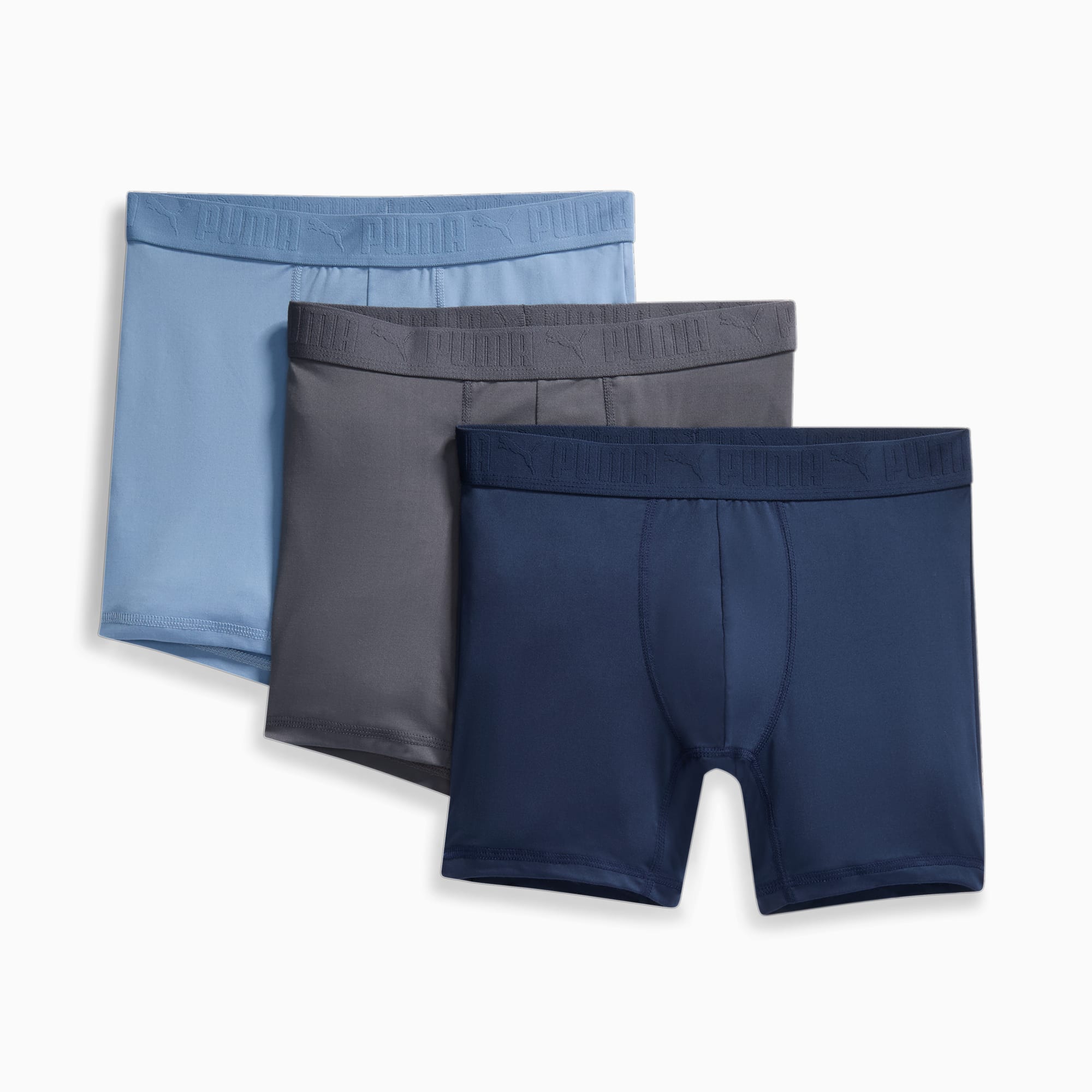 3-pack of blue cotton boxer shorts - Men