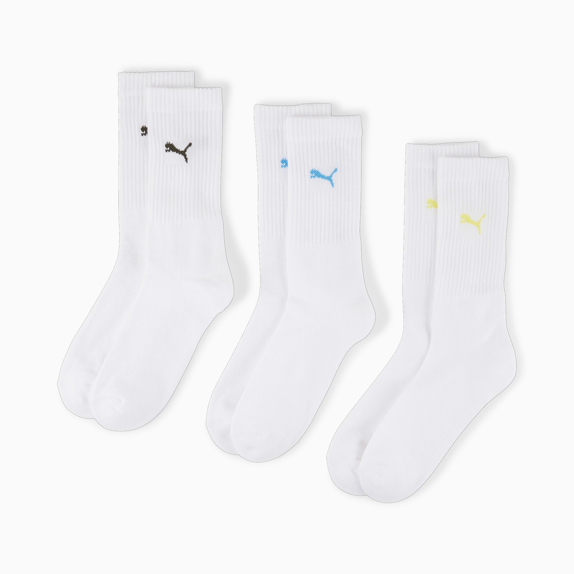 PUMA Calcetines deportivos Repreve para hombre, 12 pares (blanco), Blanco