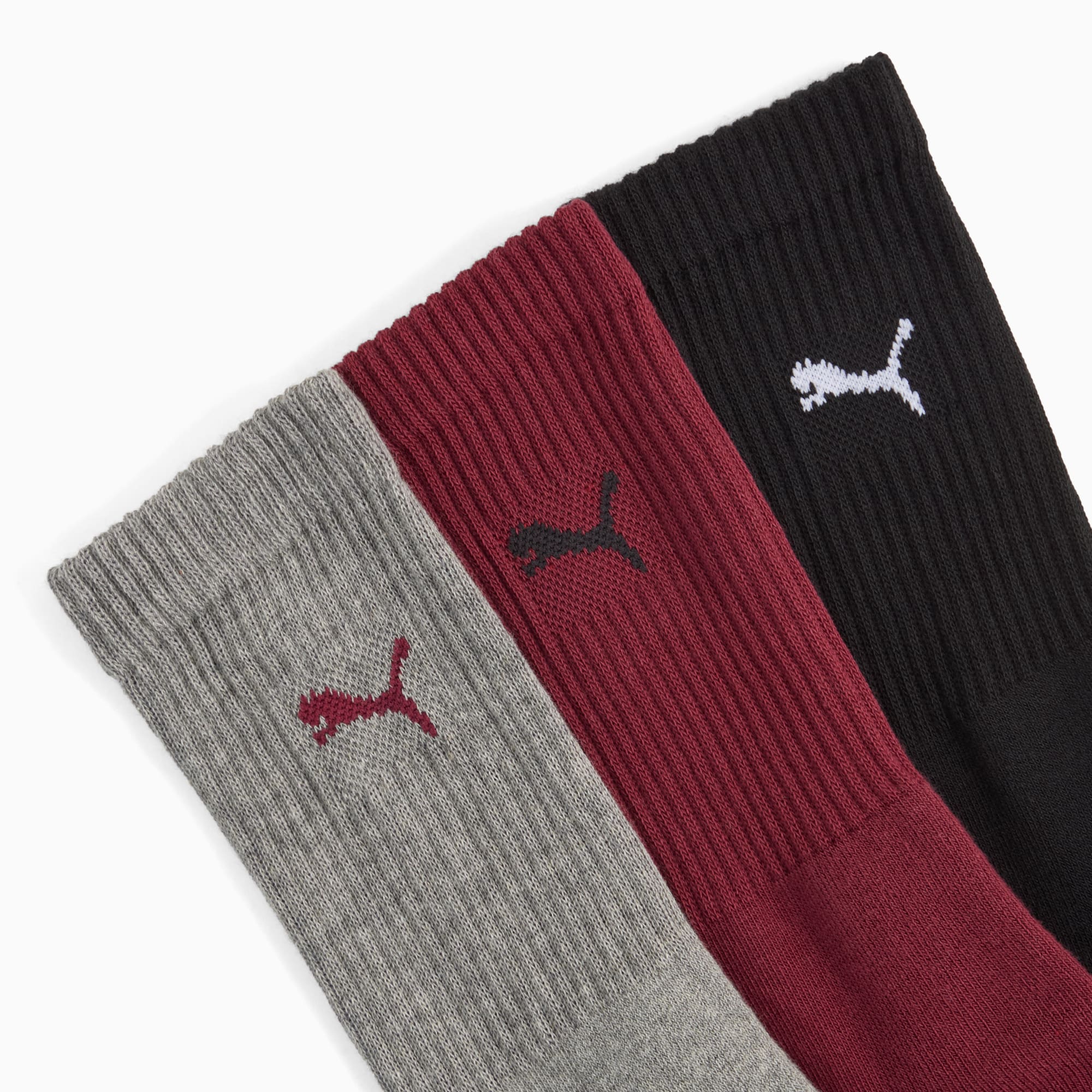 Calzini PUMA Unisex (confezione da 3), red / black, large