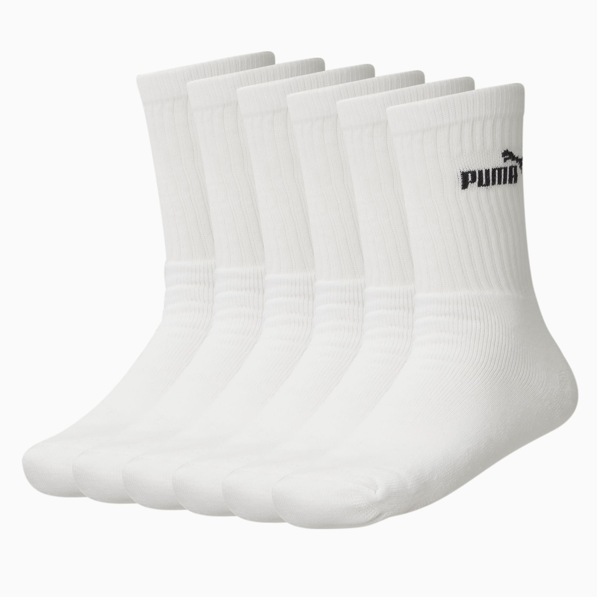 Puma men's 6 pack crew socks top