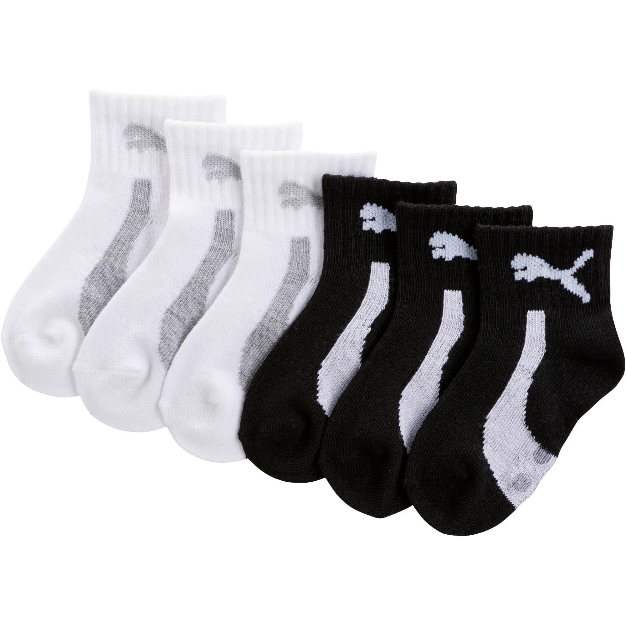 Unisex Quarter Crew Socks (6 Pack 