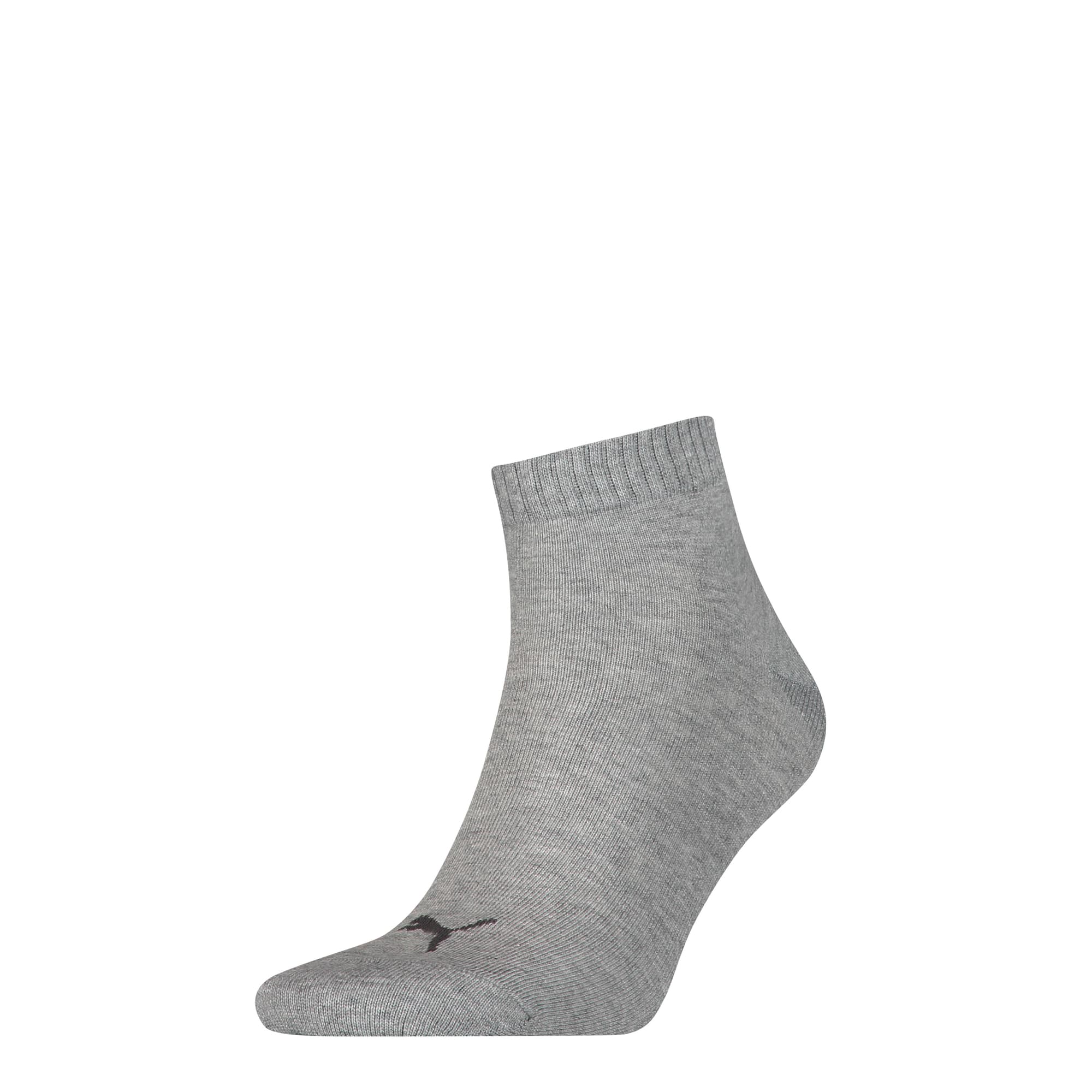 Basic Trainers Quarter Socks 1 Pack, mid grey melange / black, large-SEA