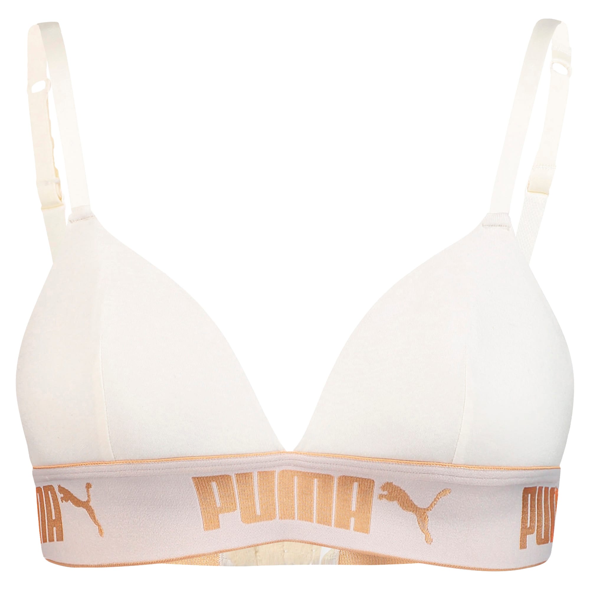 puma triangle padded bralette