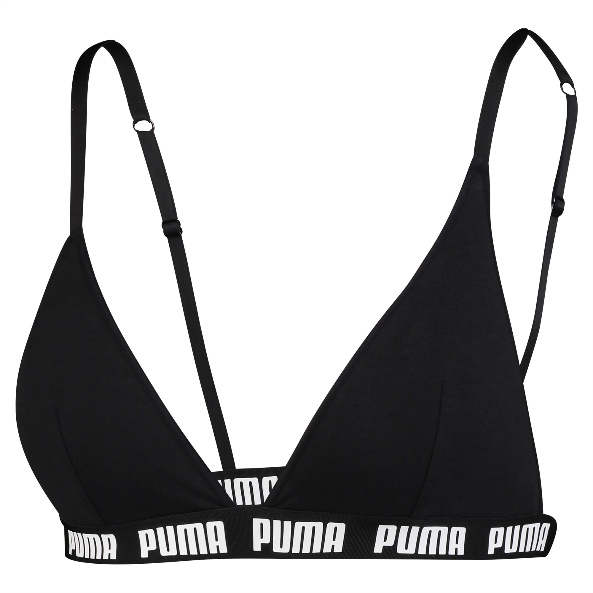 puma triangle padded bralette