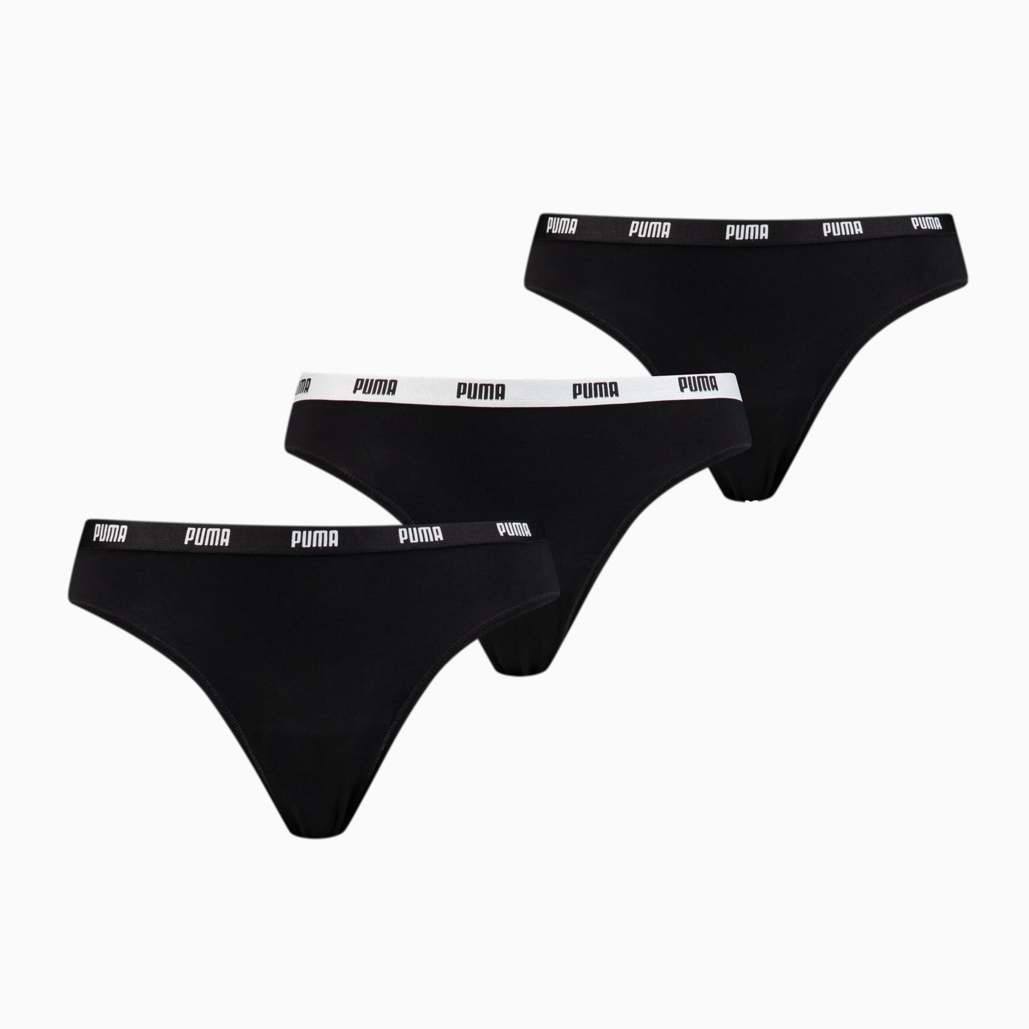 Puma Womens 2 Pack String Sexy Thong Knickers Everyday Lingerie