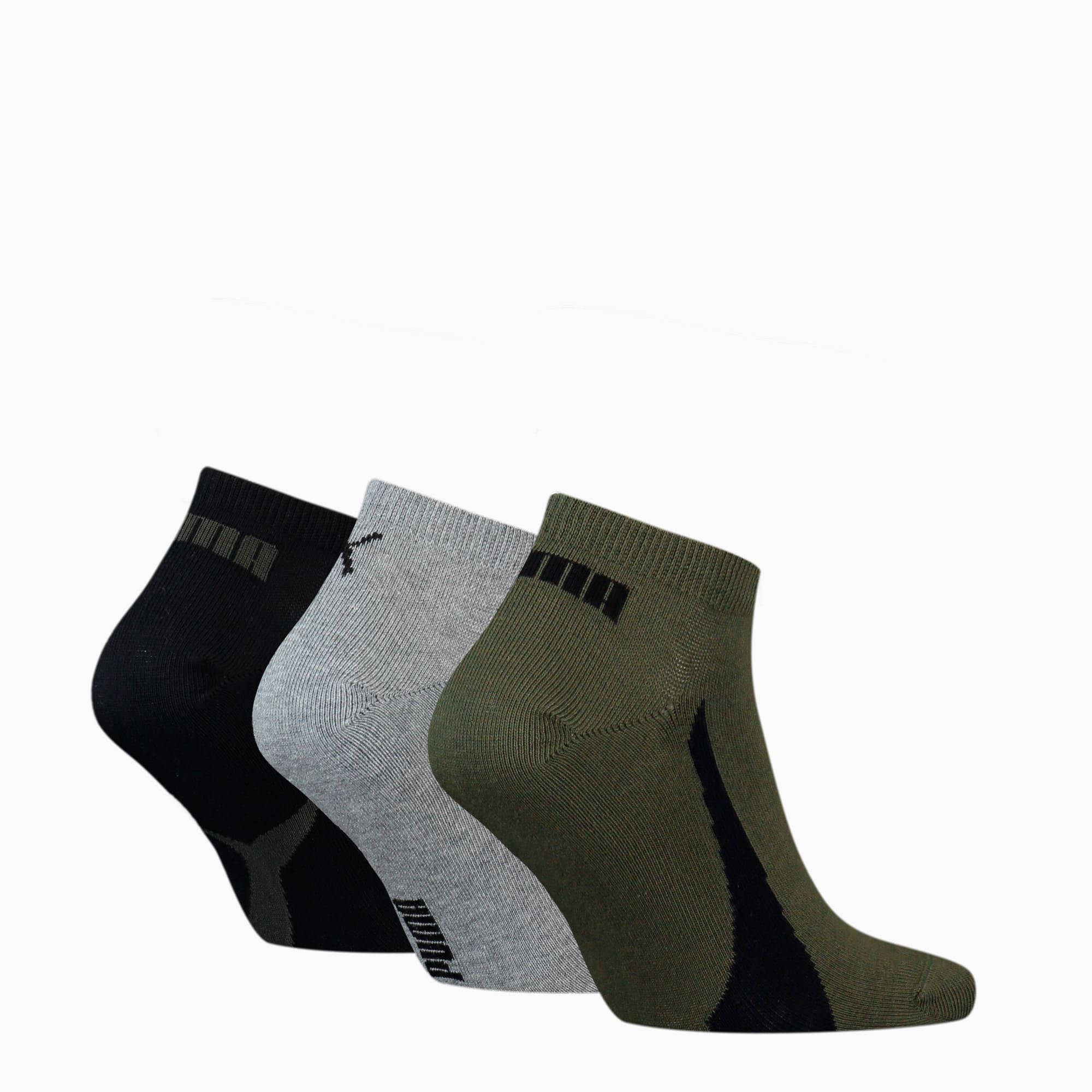 PUMA Unisex Lifestyle Sneaker Trainer Socks 3 pack