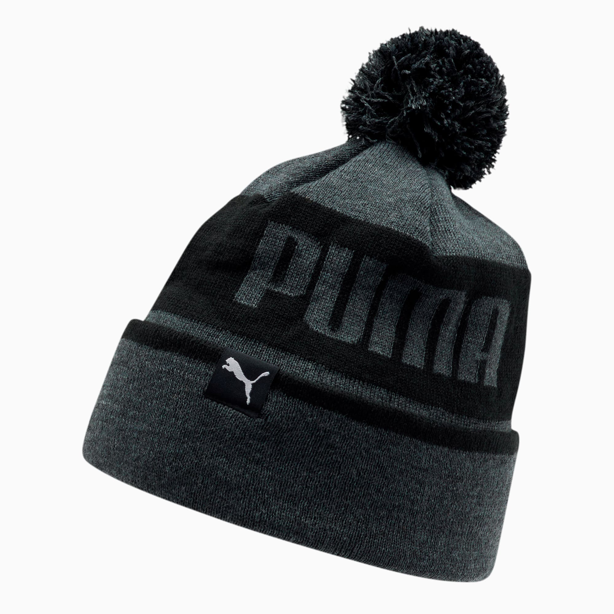 Puma POM BEANIE - Bonnet - black/gray/noir 