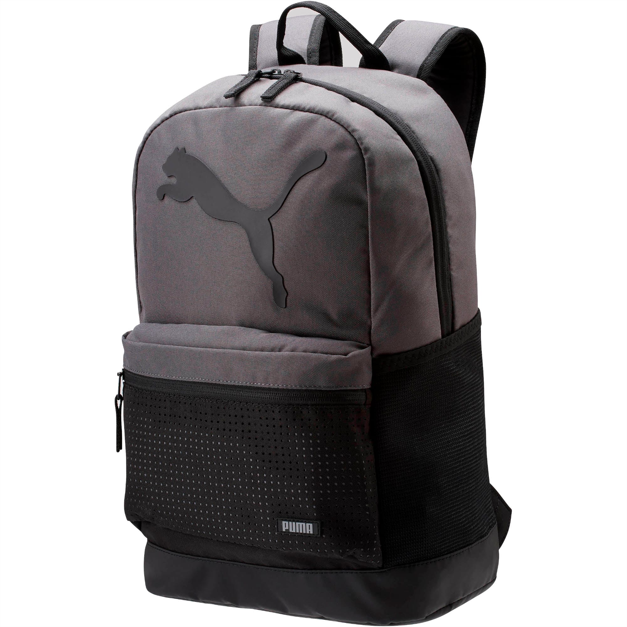 black and white puma backpack