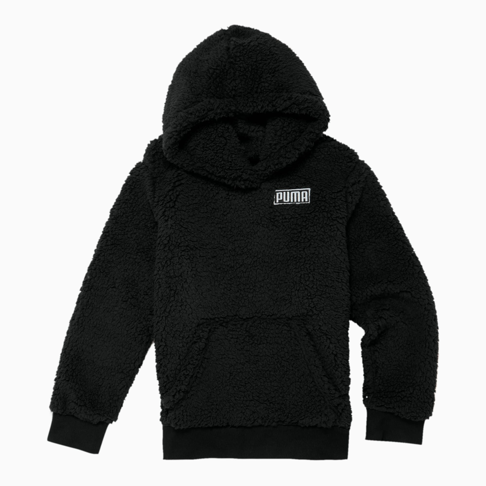 Puma script sherpa overhead hoodie store