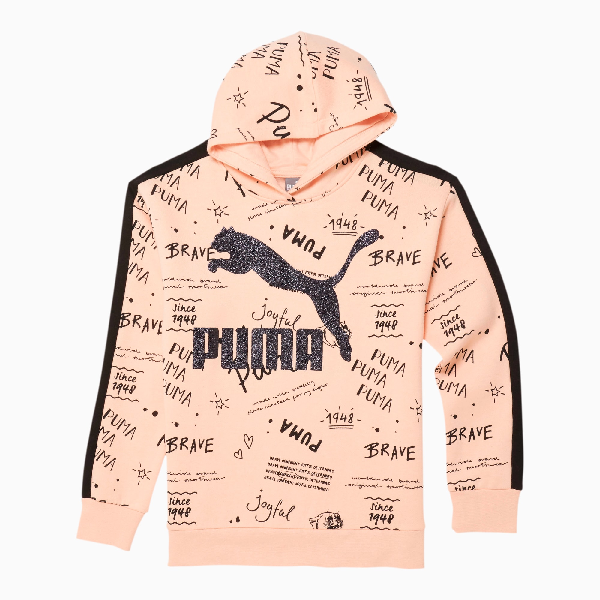 Peach puma hoodie sales