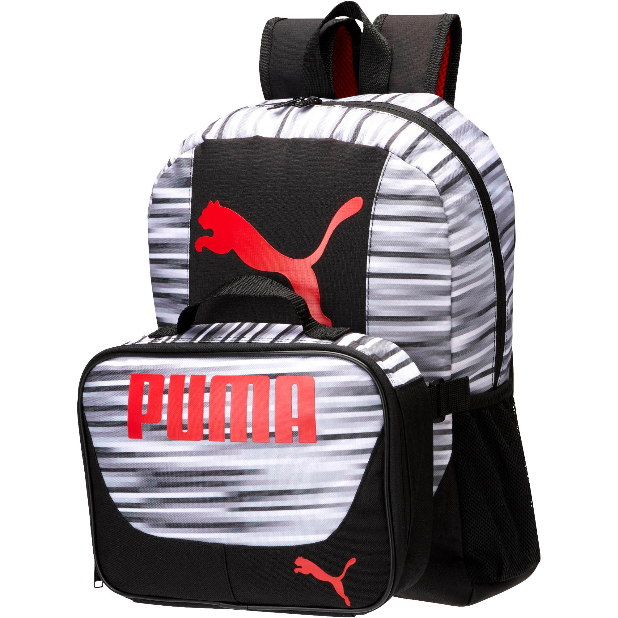 Puma backpack with letdown lunchbox
