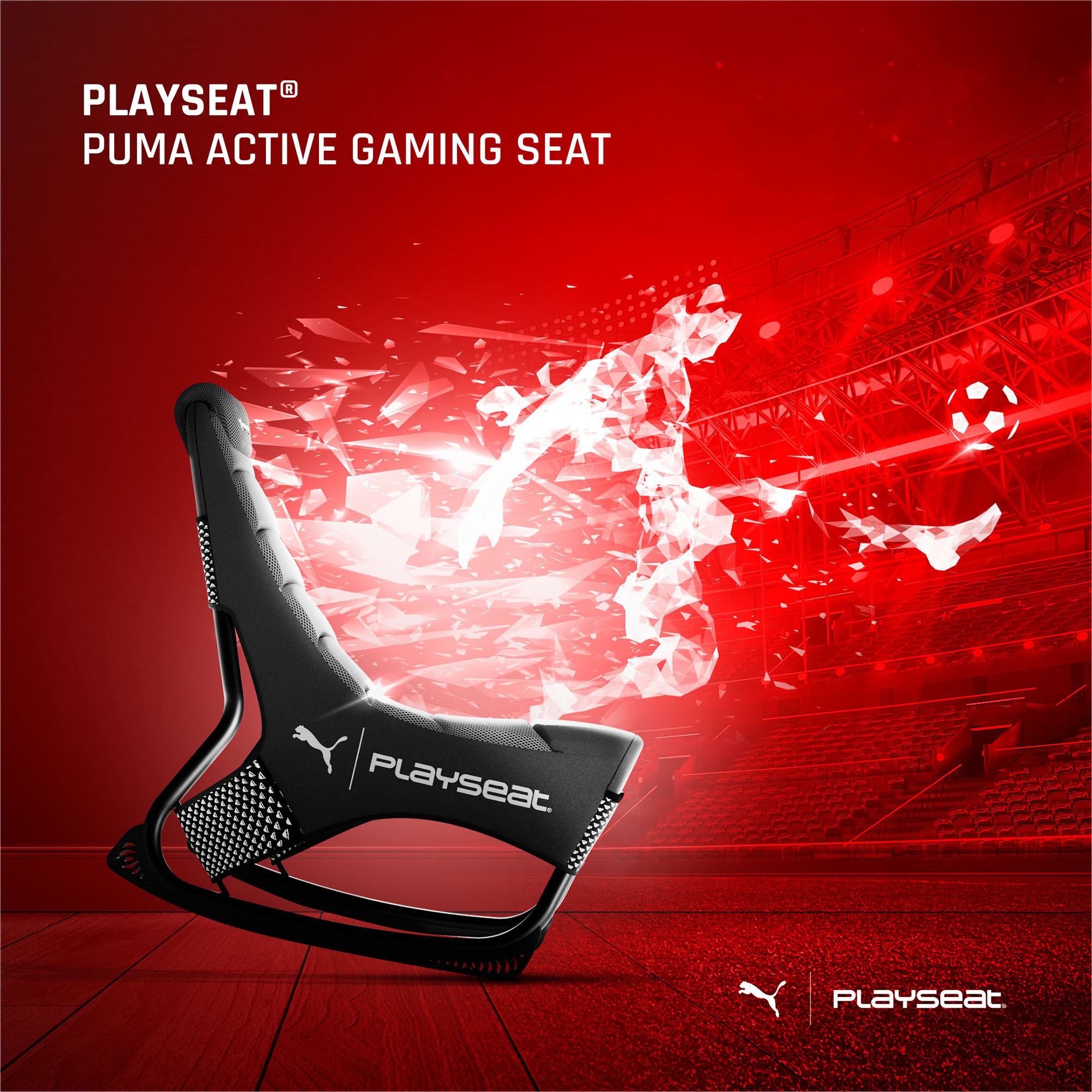 Puma公式 Playseat プーマ アクティブ プレイシート ゲーミングチェア Eスポーツ メンズ レディース ユニセックス Black プーマ アクセサリー プーマ