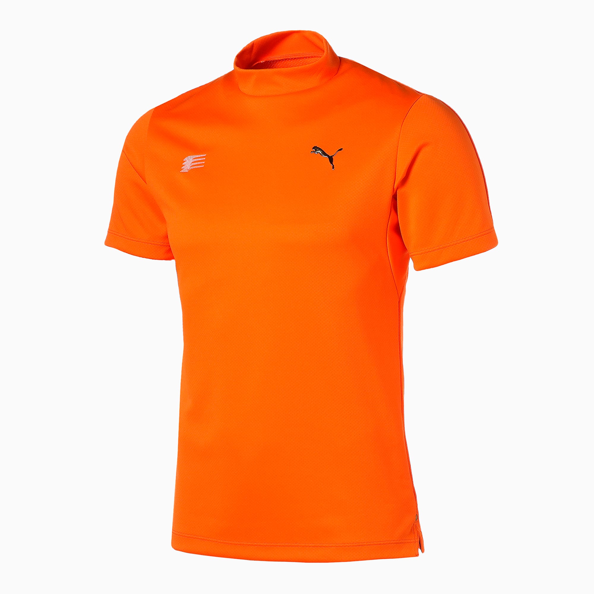 Puma公式 ゴルフ スイングカット モックネック 半袖 シャツ メンズ Vibrant Orange プーマ 人気アイテム プーマ