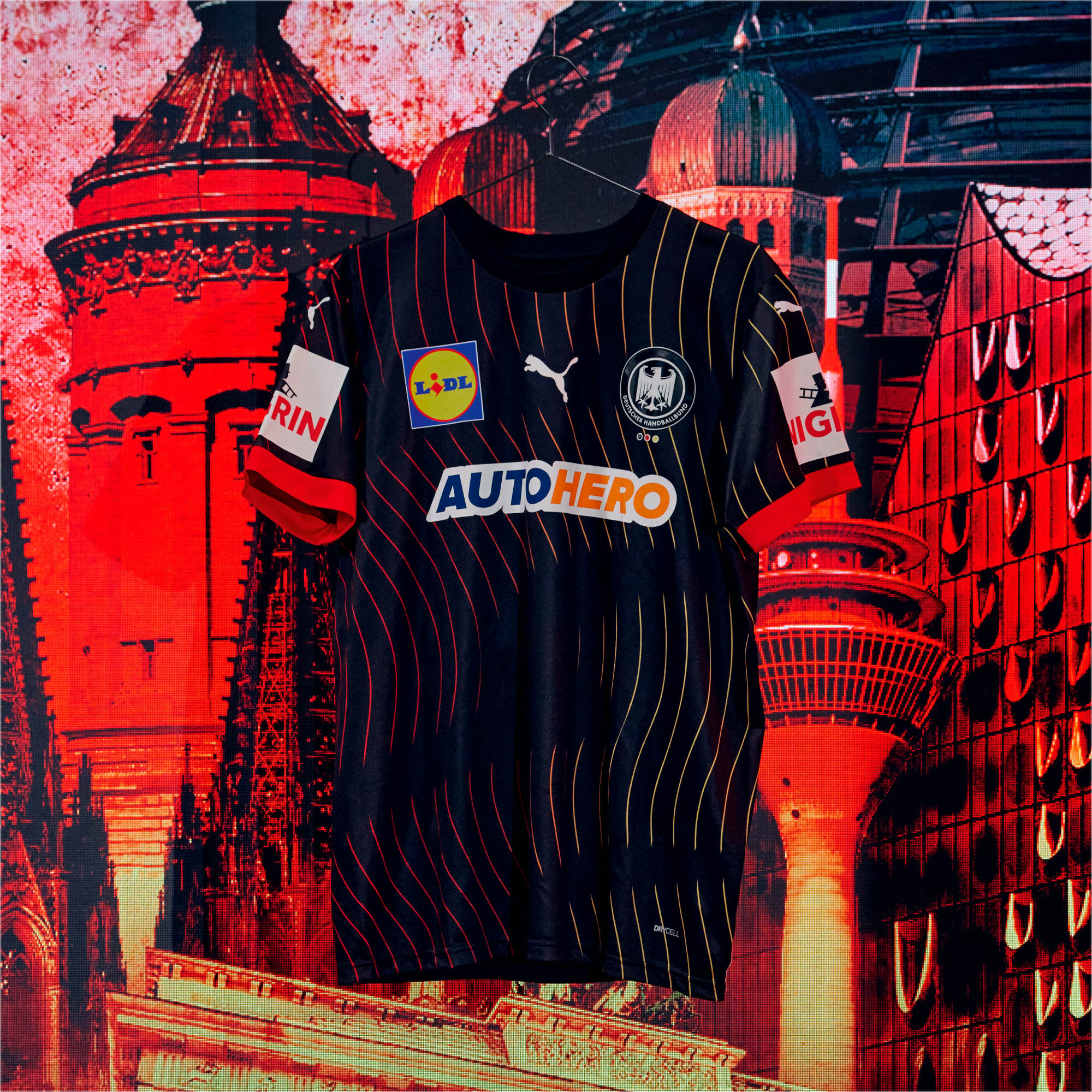 Maglia da pallamano in jersey gara Away Germania 2024 da donna PUMA