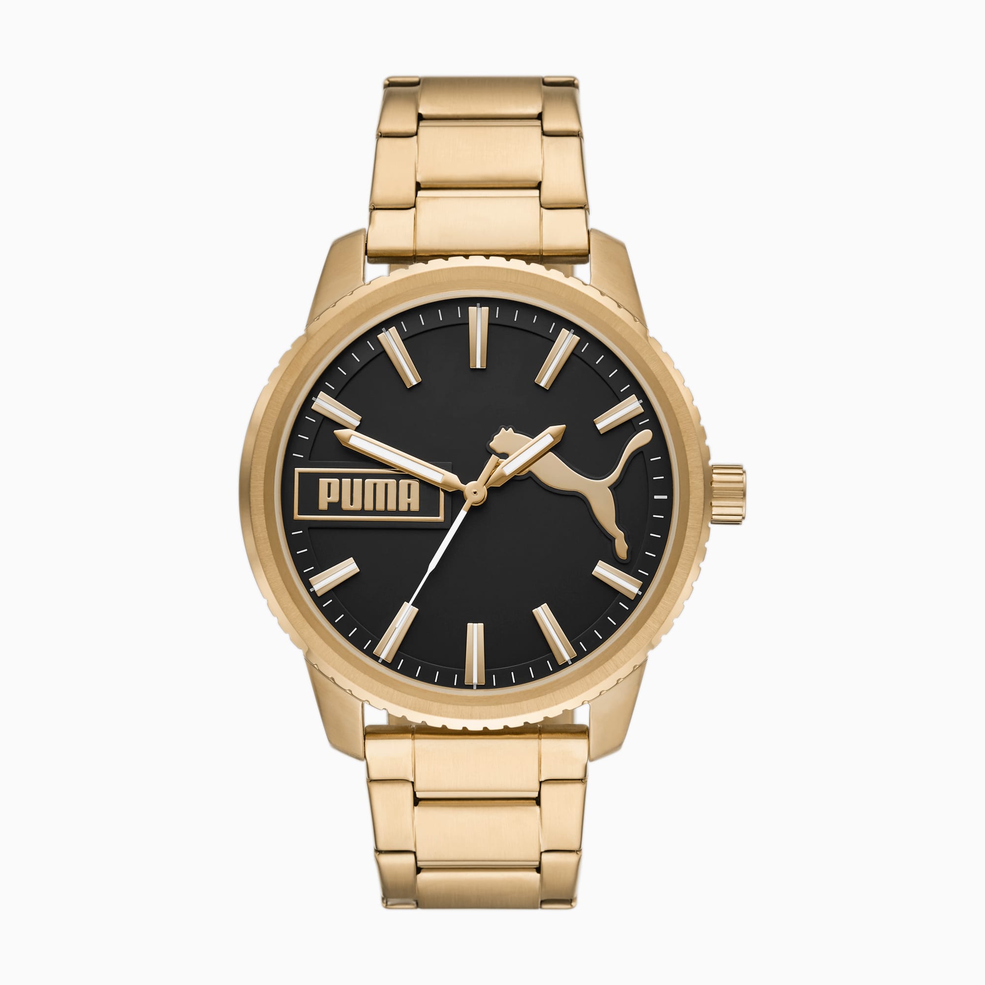 meditación salto Panda Reloj PUMA Ultrafresh Three-Hand Gold-Tone Stainless Steel | | PUMA