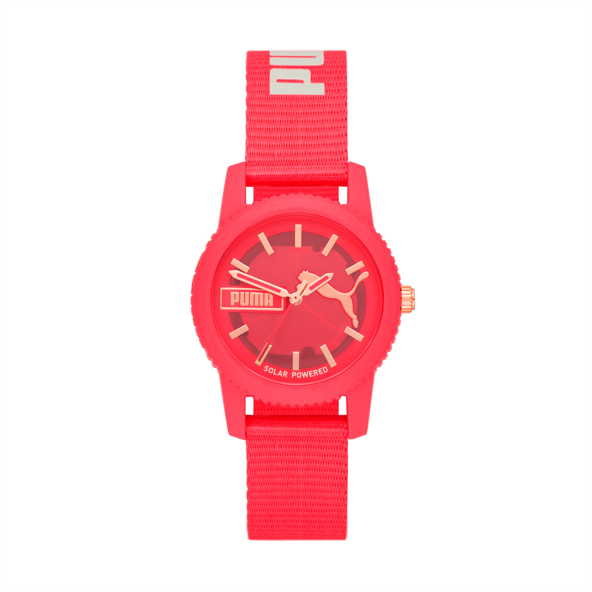 PUMA Ultrafresh Solar Powered Pink tide ocean material Watch PUMA