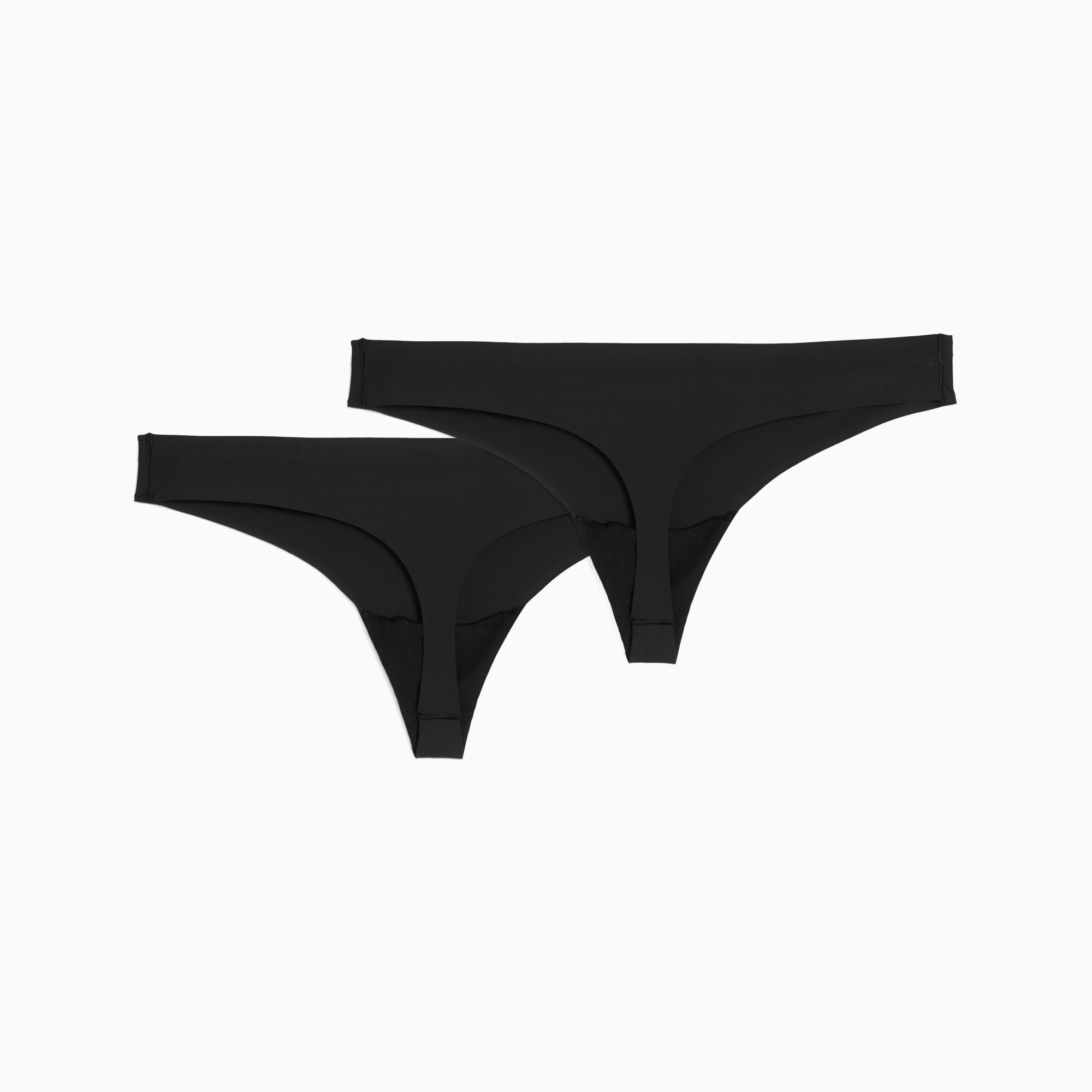 Lot de 2 strings sans couture pour femme PUMA, black, large