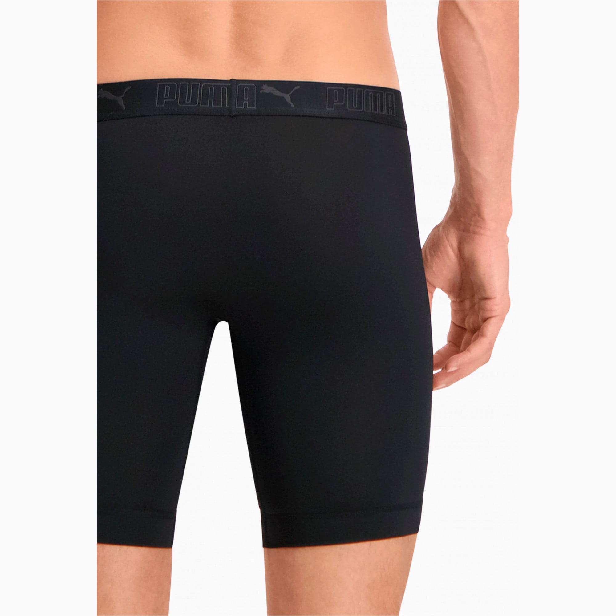 Calzoncillos bóxer Puma Sport Mircofiber Long Boxer 2p 