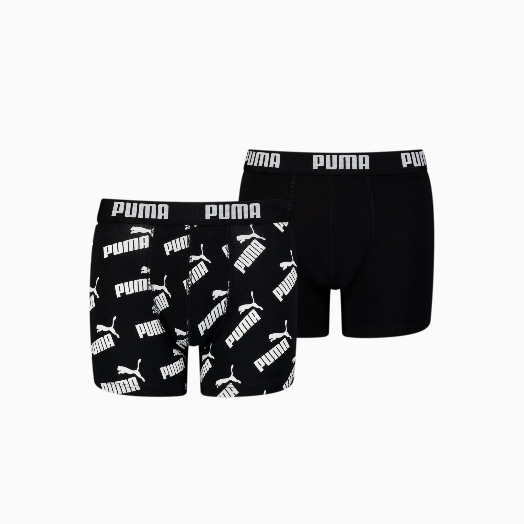 Calvin Klein Boys White & Black Logo Boxer Shorts ( 2-Pack )