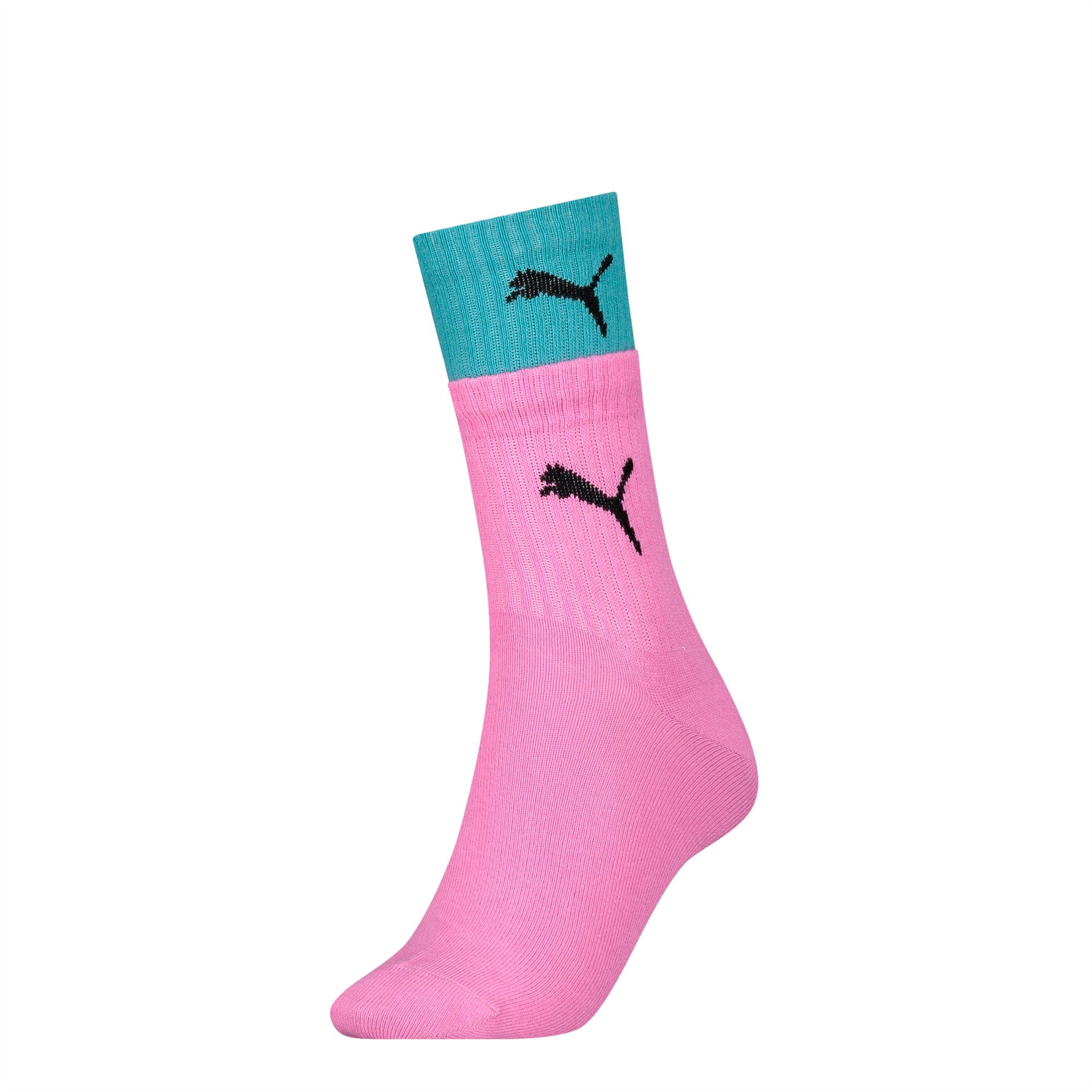 PUMA Women's Short Socks 1 pack Green / Pink PUMA Shoes PUMA