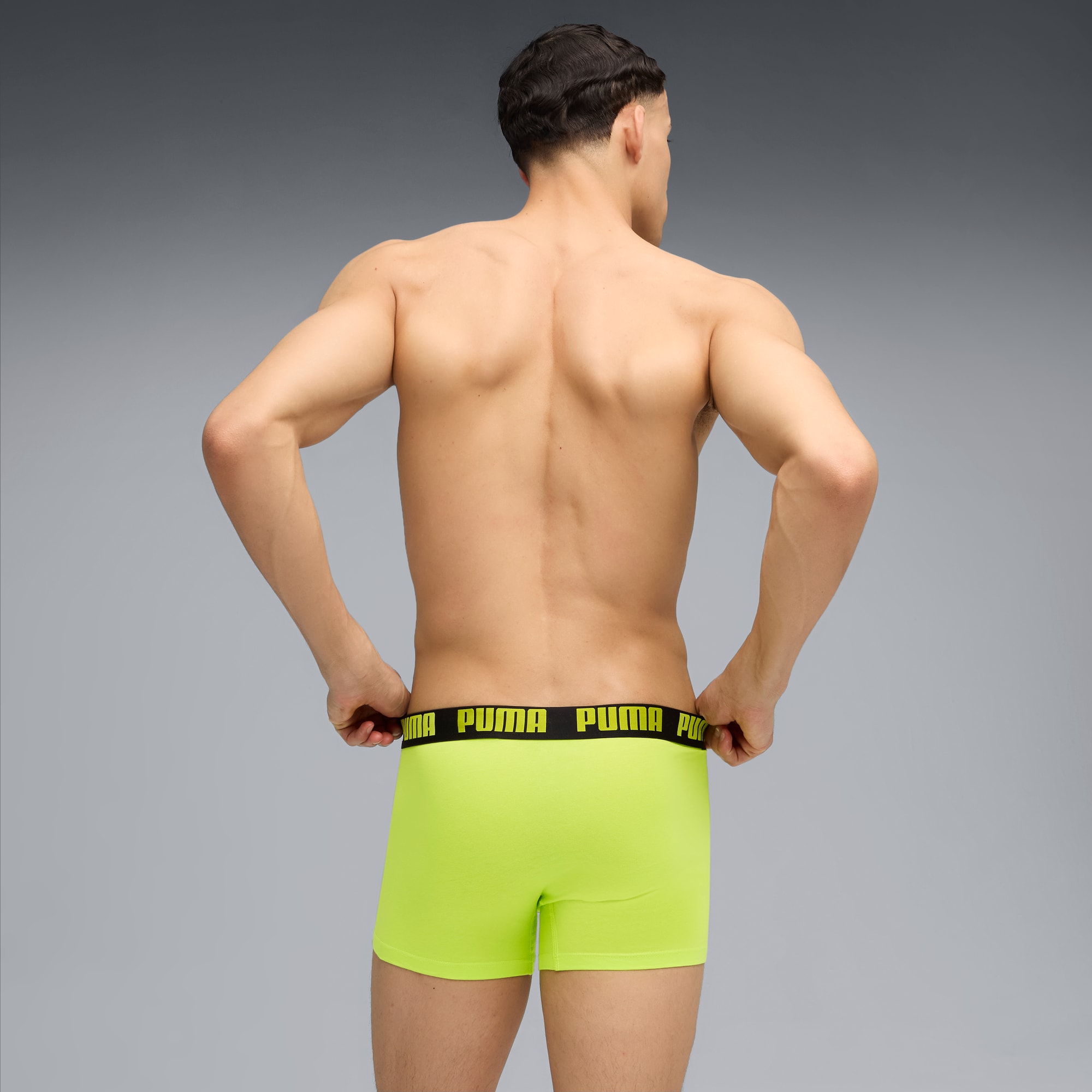 Boxershorts Herren (2er-Pack), LIME SMASH / BLACK, large