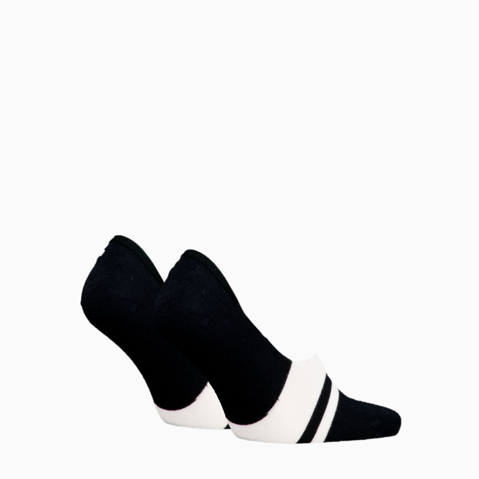 Calzini PUMA Invisible Footie in confezione doppia unisex, black, large