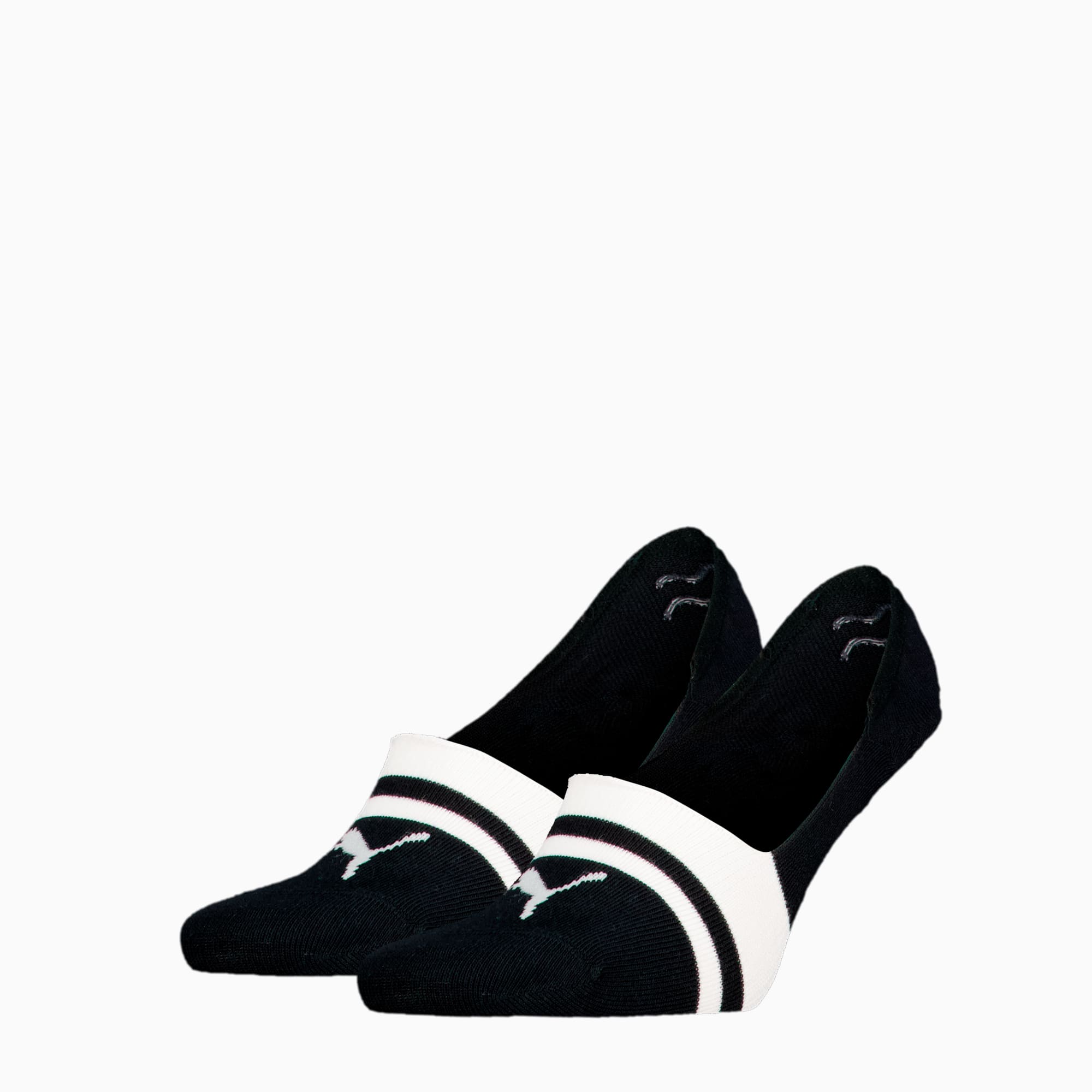 PUMA Unisex Invisible Footie Socks 2 pack