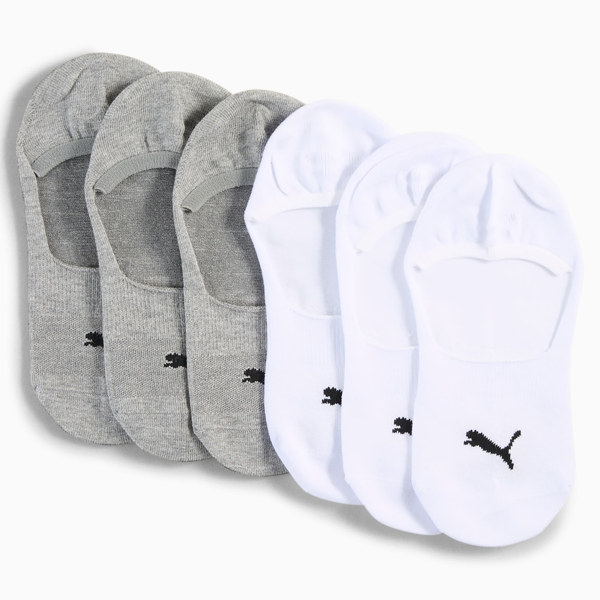 Socquettes Unisexe (lot de 6), white / grey, large
