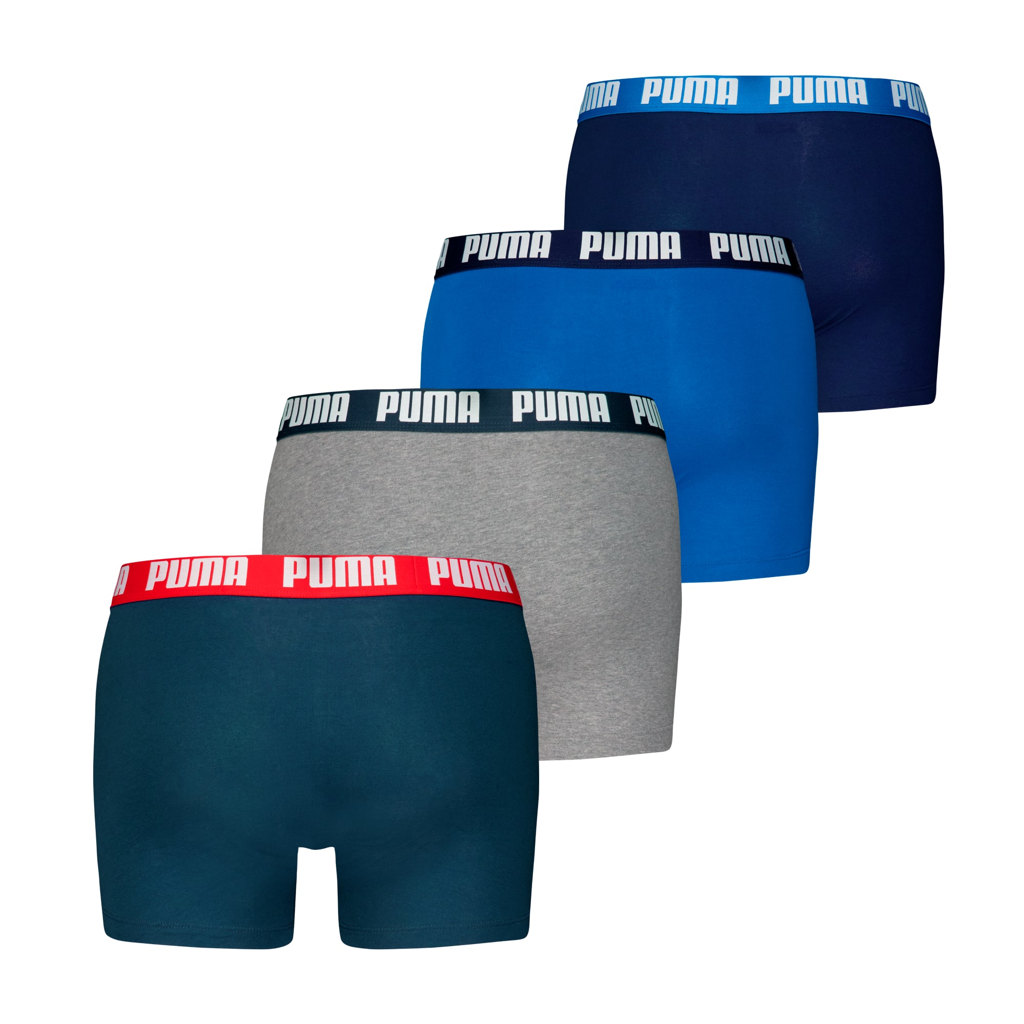 Lot de 4 boxers PUMA Homme, blue combo, large