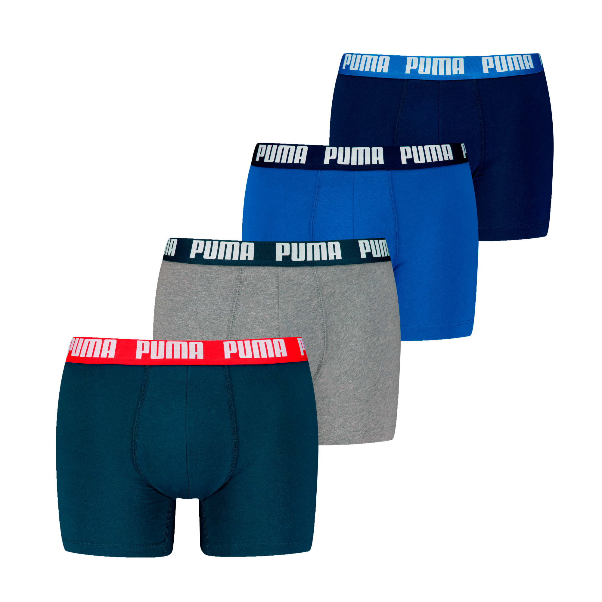 Lot de 4 boxers PUMA Homme, blue combo, large