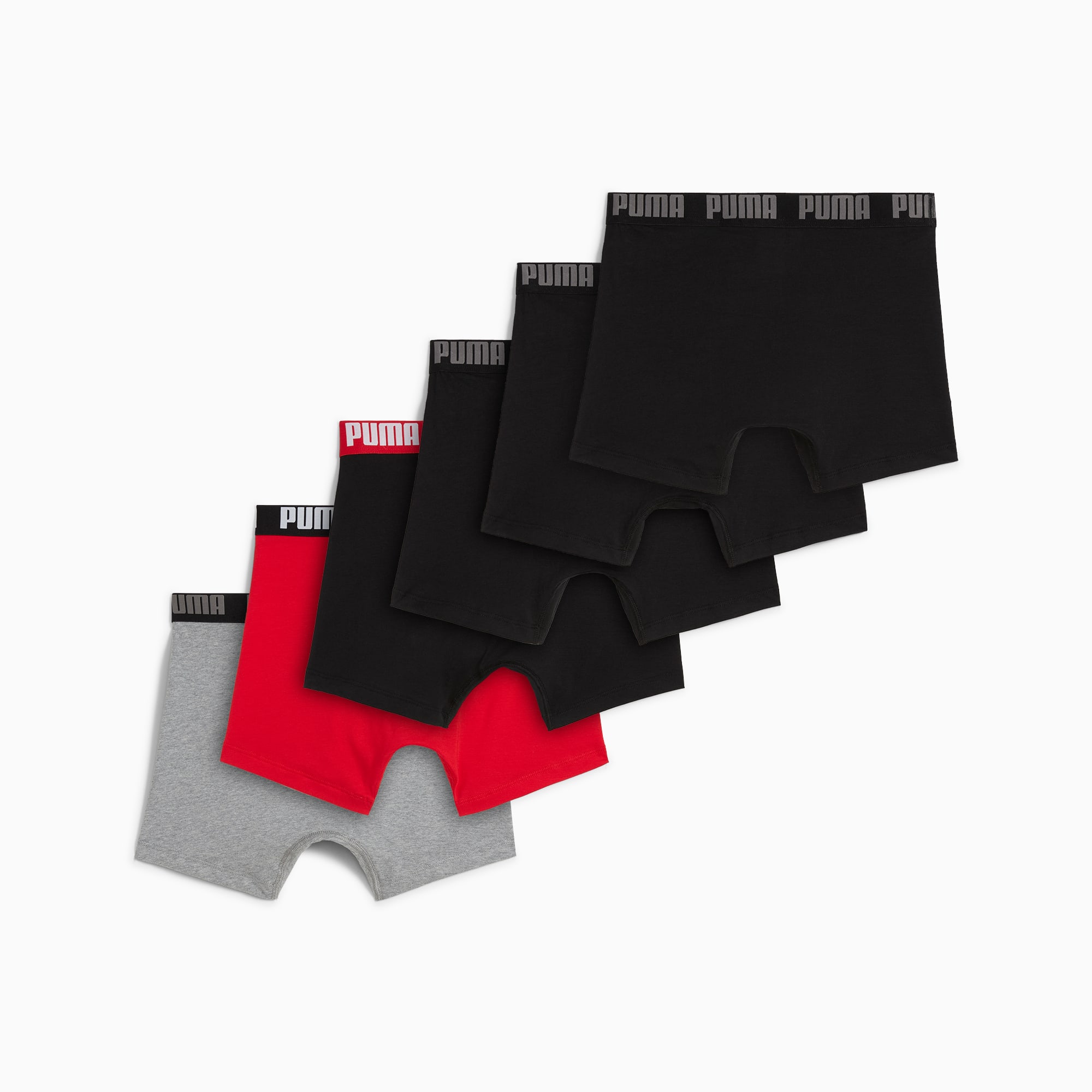 Boxer Briefs Men (6-Pack), grey combo, large