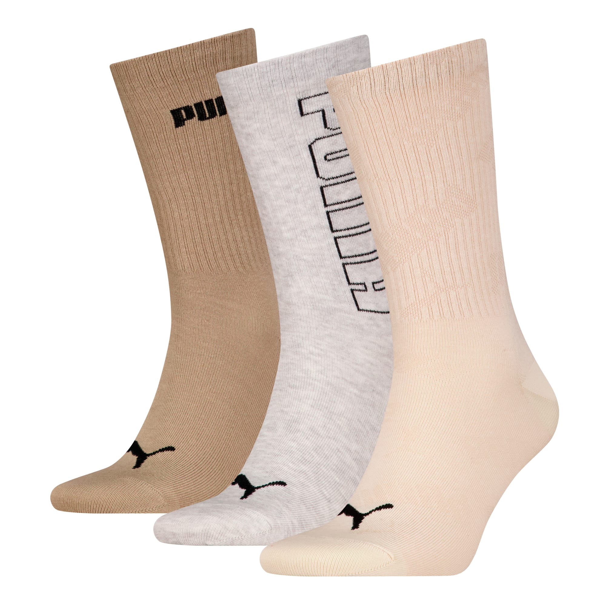 Calcetines medios PUMA unisex paquete de 3 pares