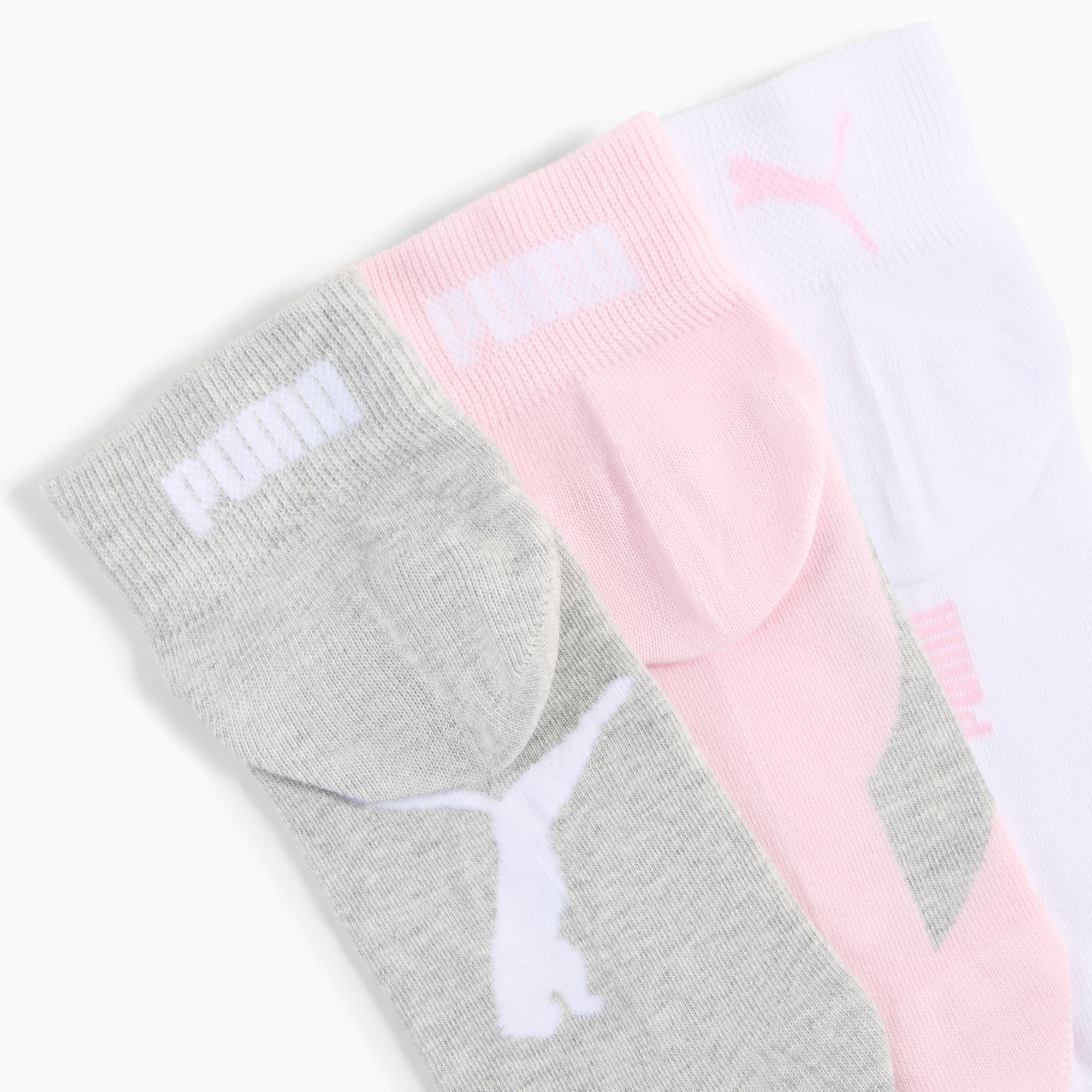 Quarter Socks Unisex (3-pack), basic pink, large