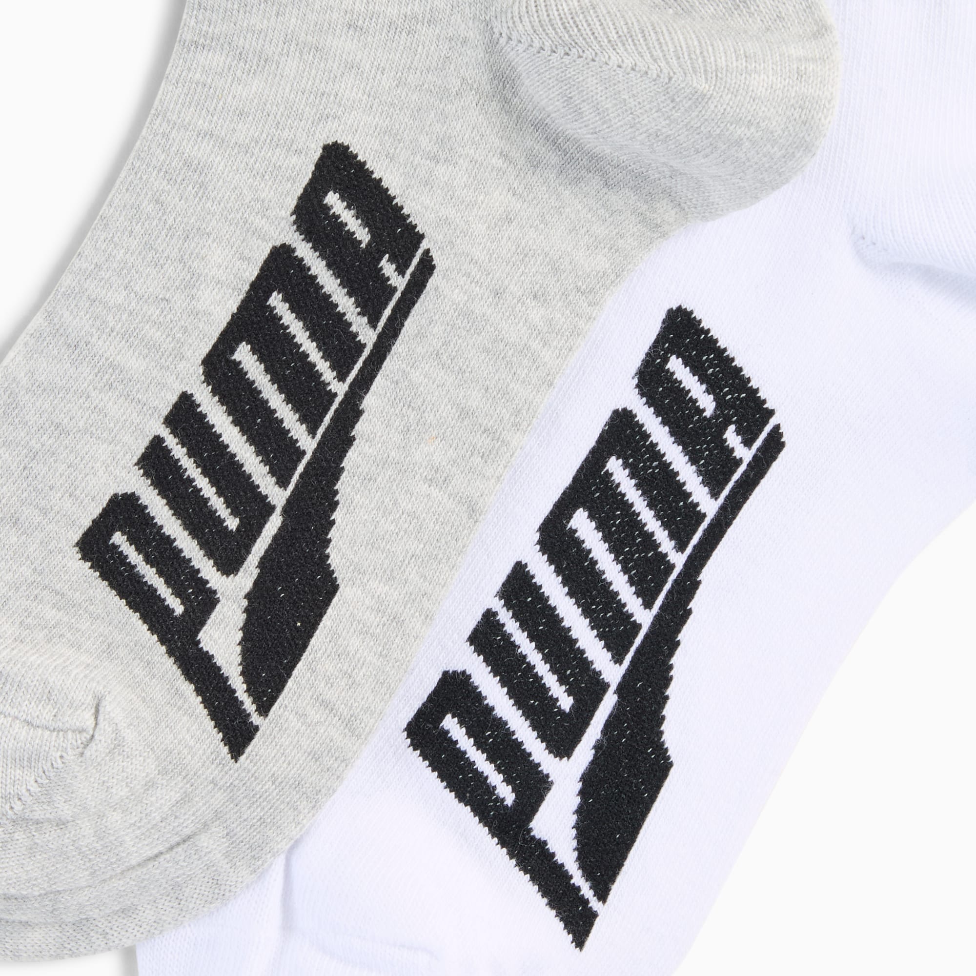 Quarter Socks Unisex (2-pack), white / grey / black, large