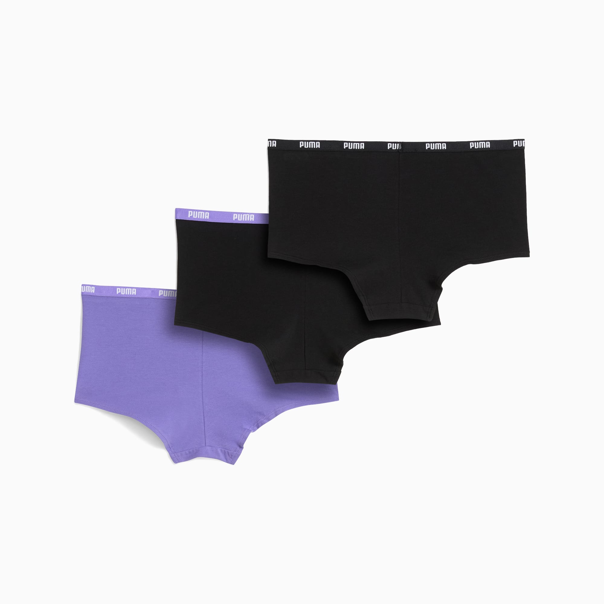 Mini Shorts Women (3-pack), Purple / Black, large