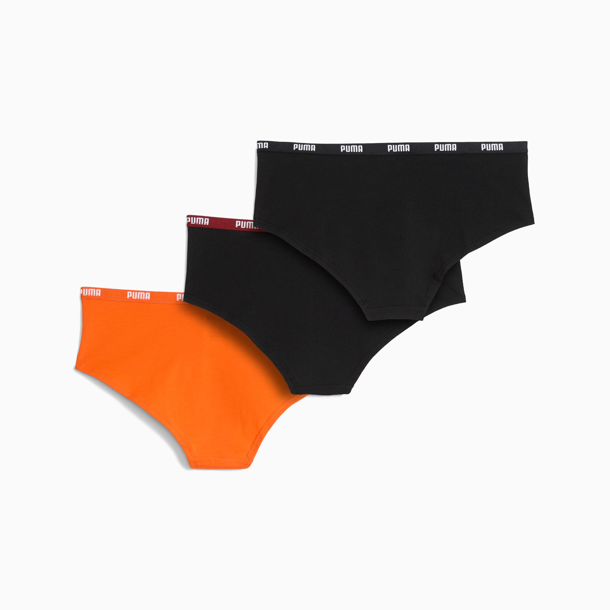 Hipsters Women (3-pack), Orange / Black, large