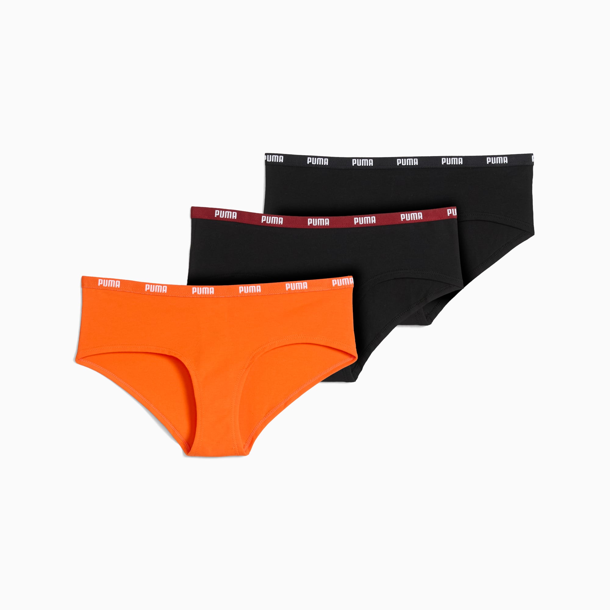 Hipsters Women (3-pack), Orange / Black, large