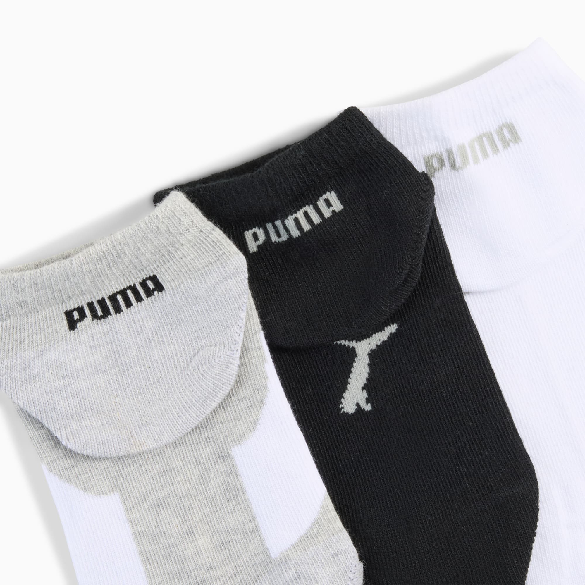 Sneaker Socks Youth (3-pack), white / grey / black, large