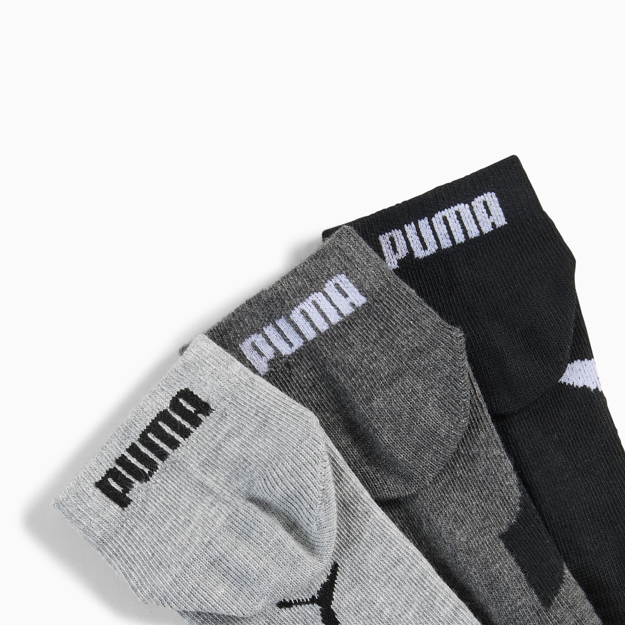 Quarter Socks Youth (3-pack), black, large