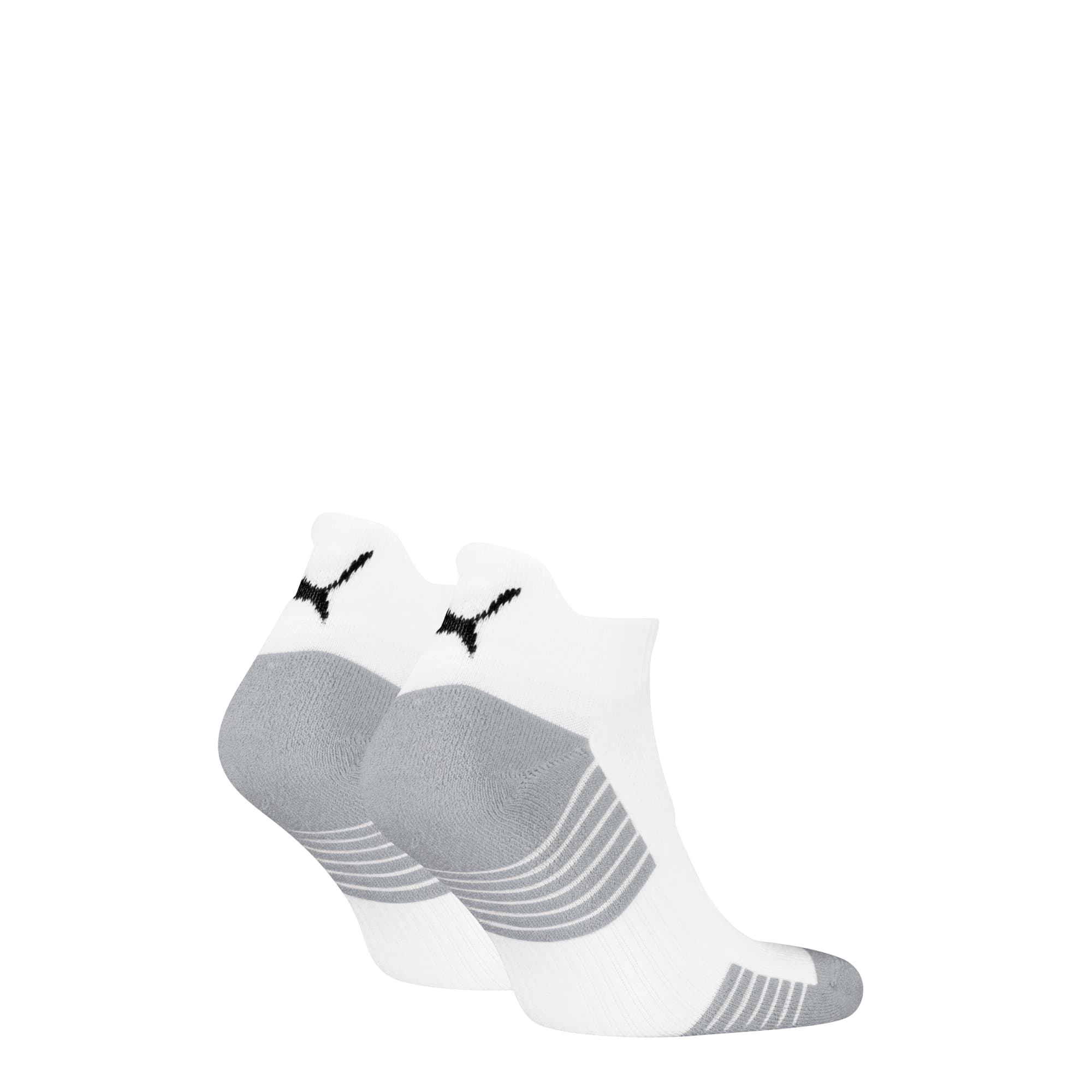 PUMA uniseks sneakersokken, set van 2 paar, White, large