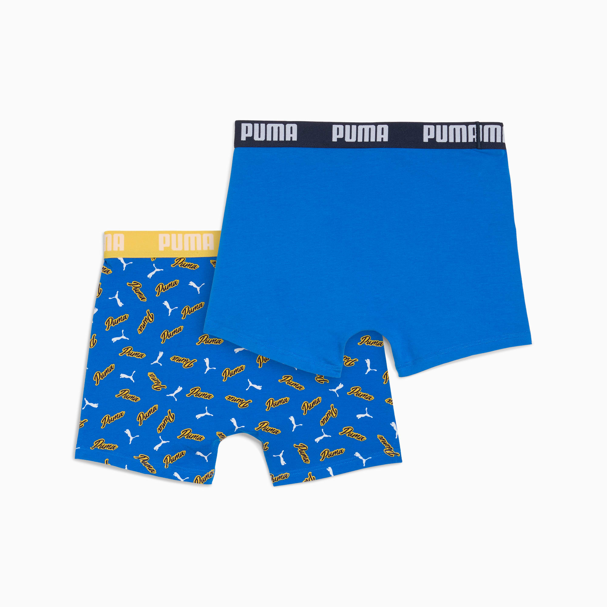 Printed Boxers Youth (2-pack), green blue combo, large