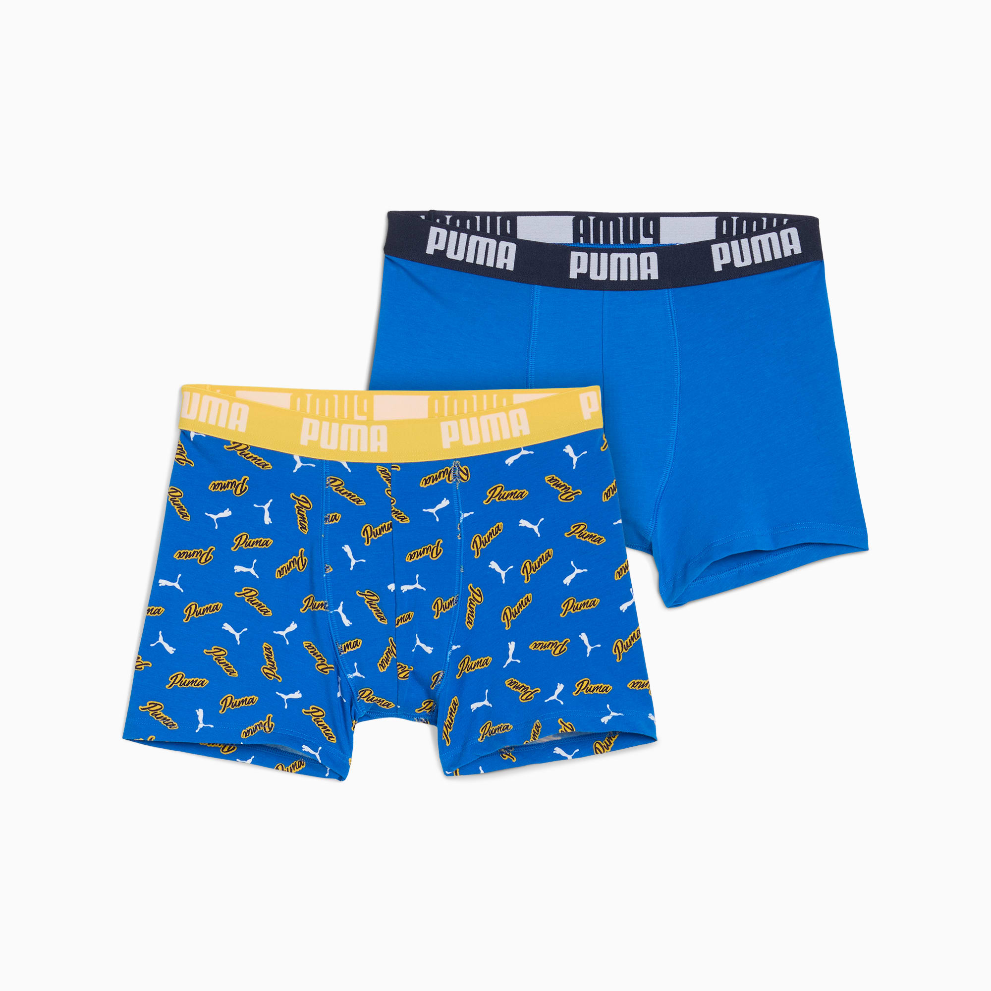 Printed Boxers Youth (2-pack), green blue combo, large