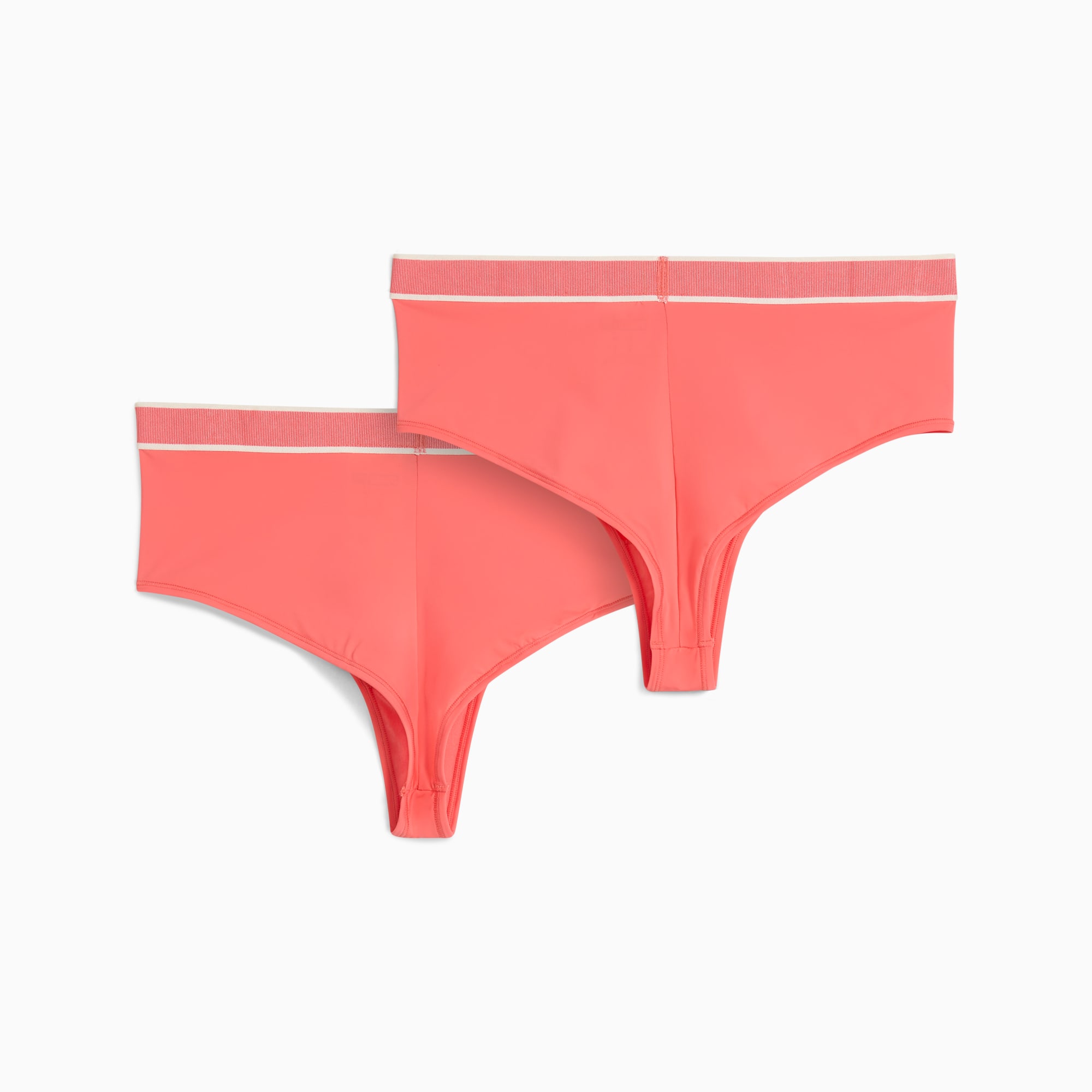 High-Rise Brazilian Bottoms Women (2-Pack), coral, large